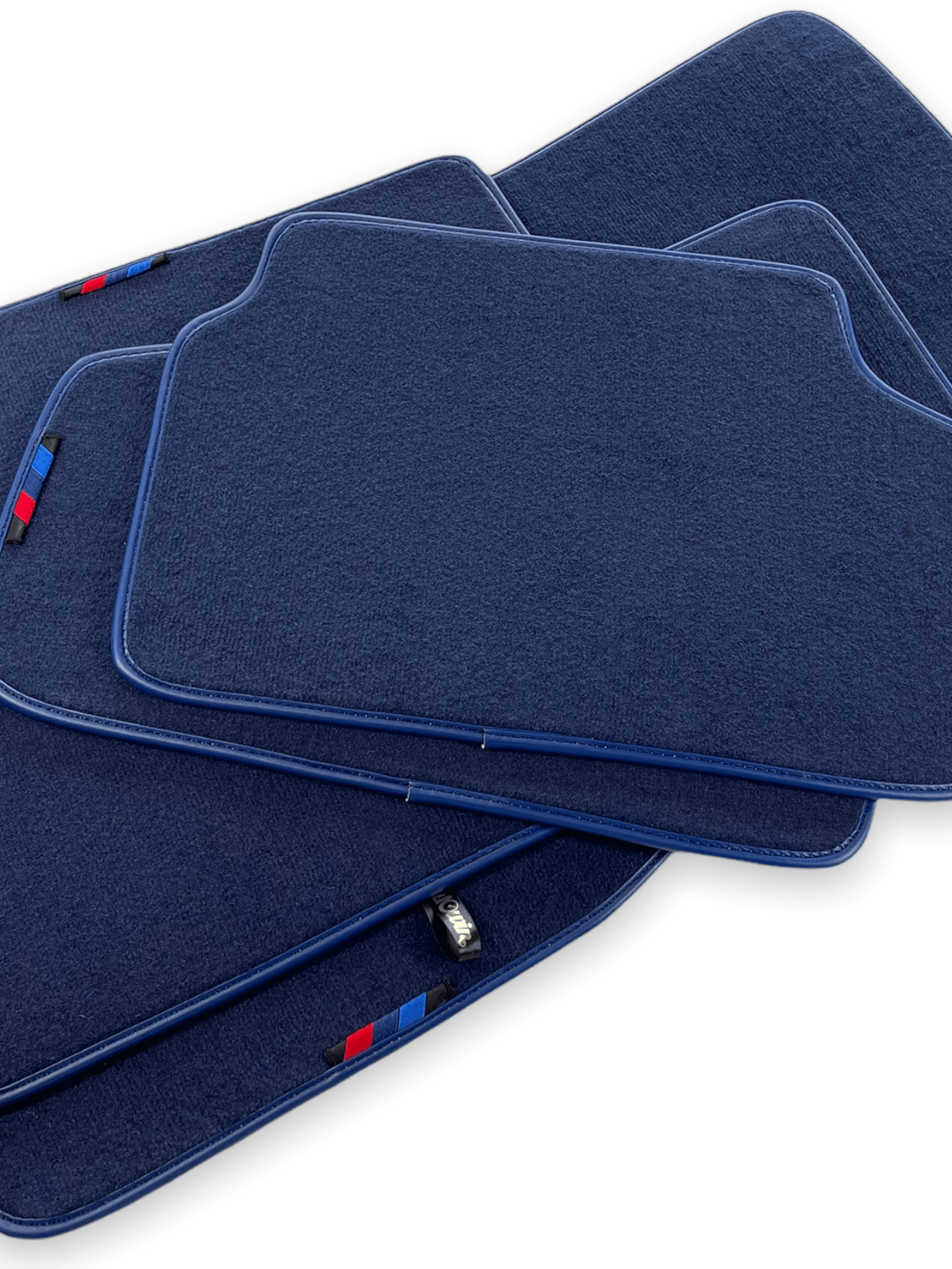Dark Blue Floor Mats For BMW M4 Series F82 With M Package - AutoWin