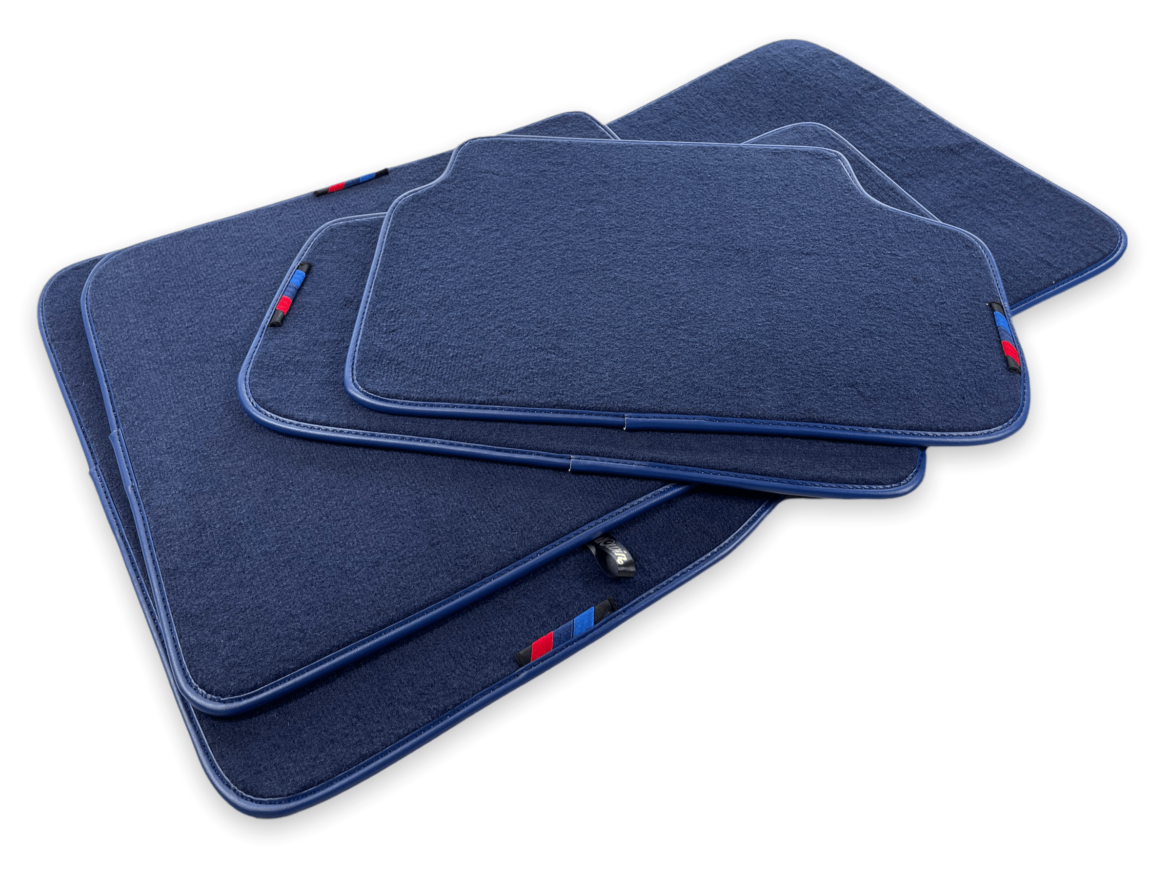 Dark Blue Floor Mats For BMW M8 Series Convertible F91 With M Package - AutoWin