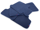 Dark Blue Floor Mats For BMW X4 Series F26 With M Package - AutoWin