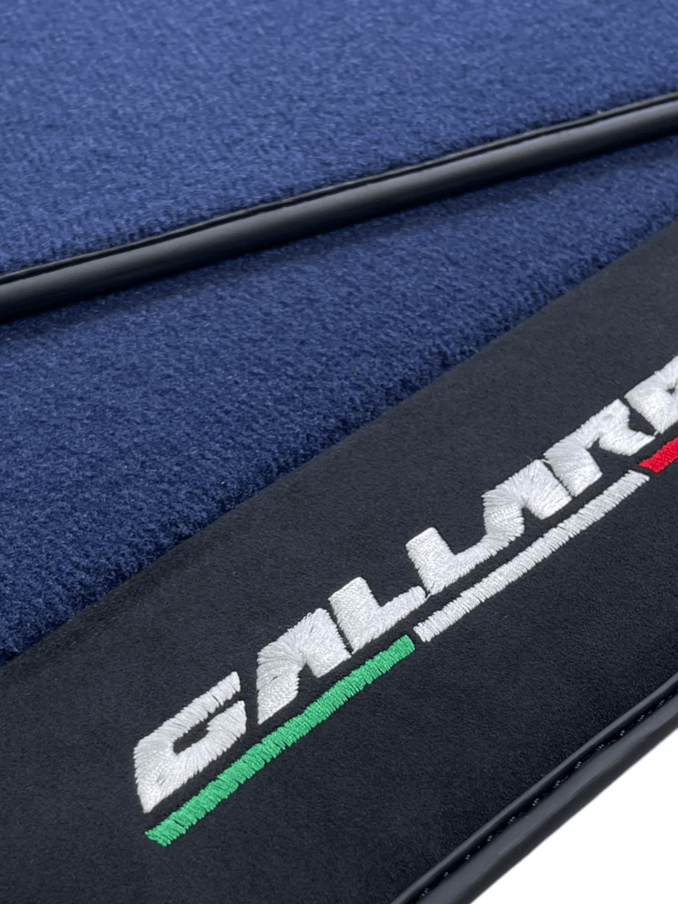 Dark Blue Floor Mats for Lamborghini Gallardo With Alcantara Leather - AutoWin