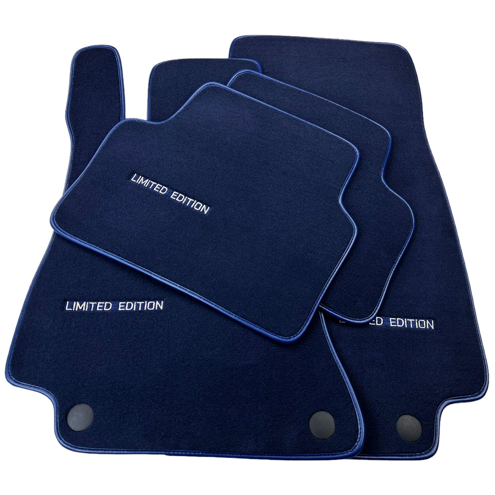 Dark Blue Floor Mats For Mercedes Benz E-Class C207 Coupe (2009-2013) | Limited Edition