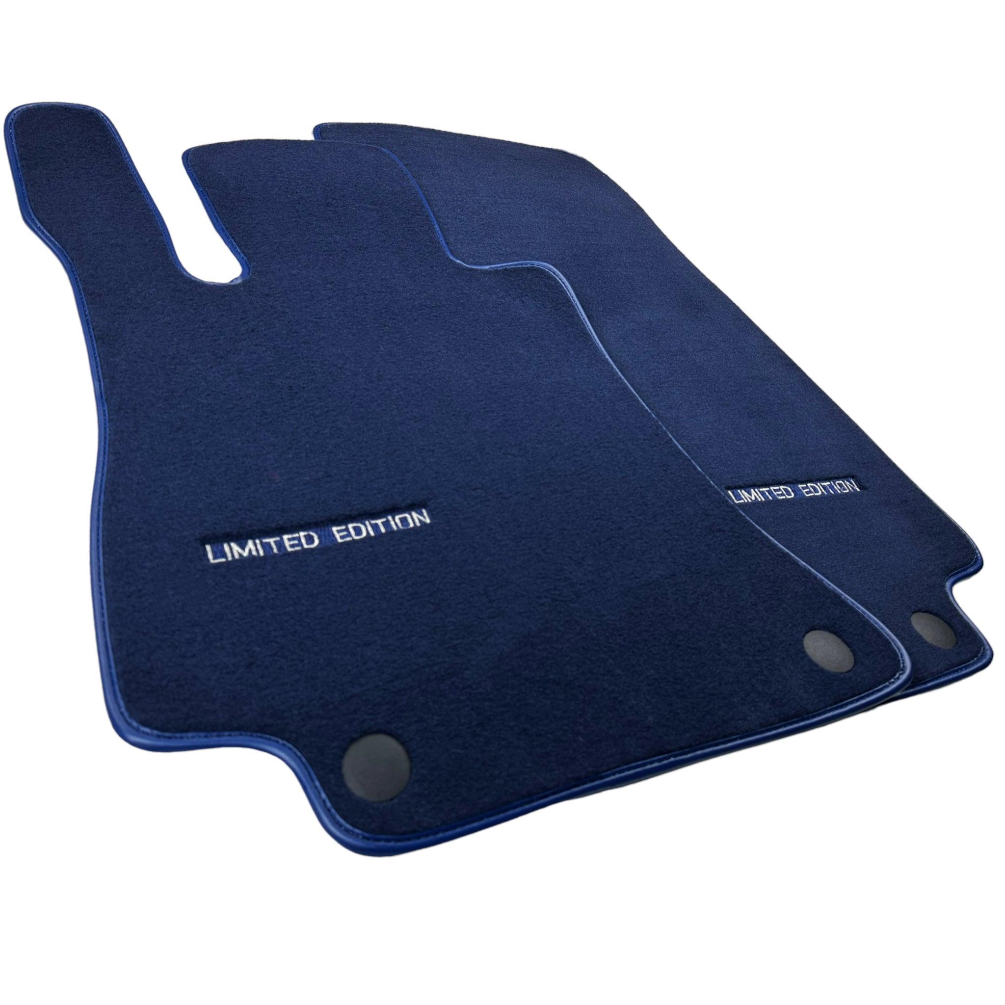 Dark Blue Floor Mats For Mercedes Benz E-Class C207 Coupe Facelift (2013-2017) | Limited Edition