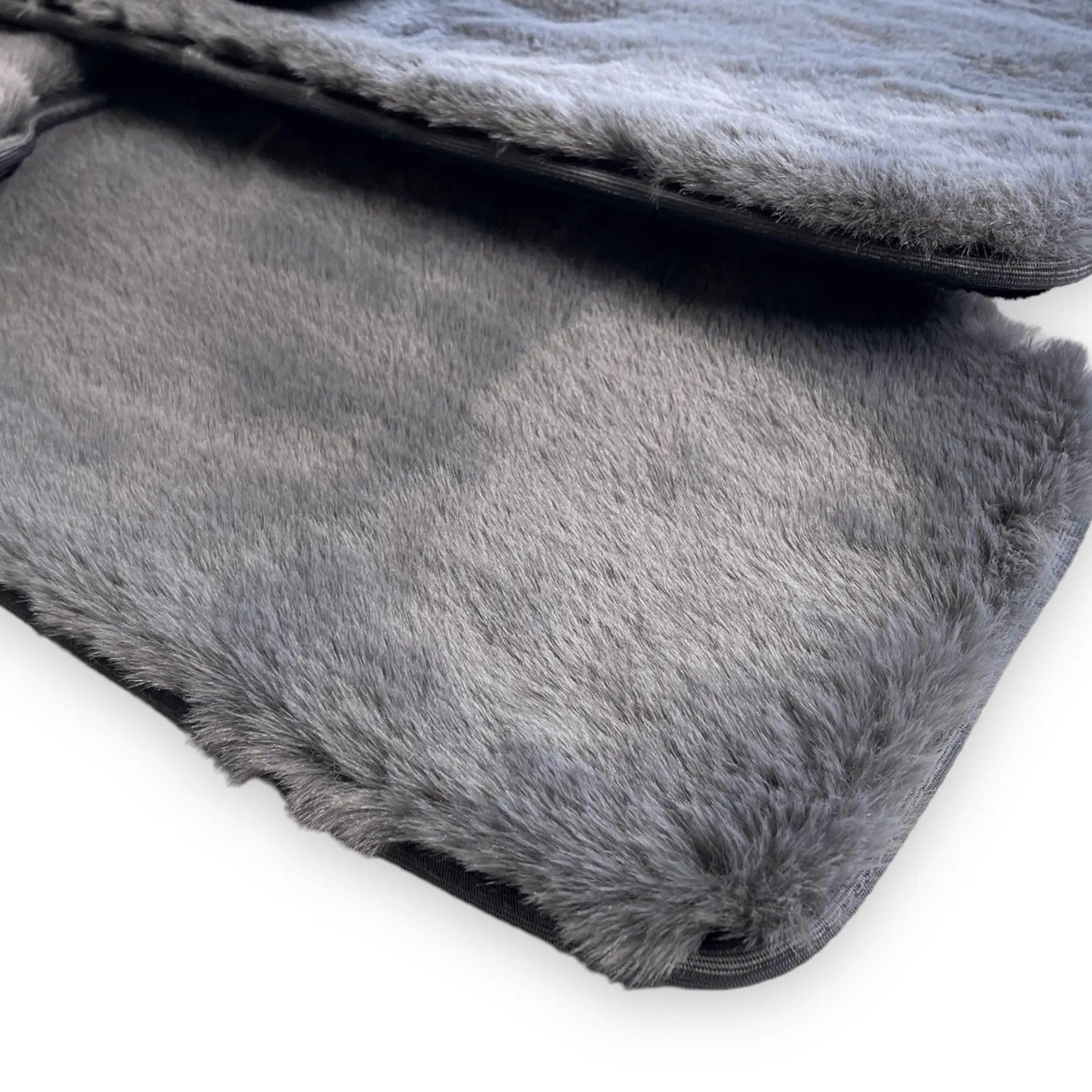 Dark Gray Sheepskin Floor Mats For Bentley Mulsanne (2010–2020) Er56 Design Brand - AutoWin