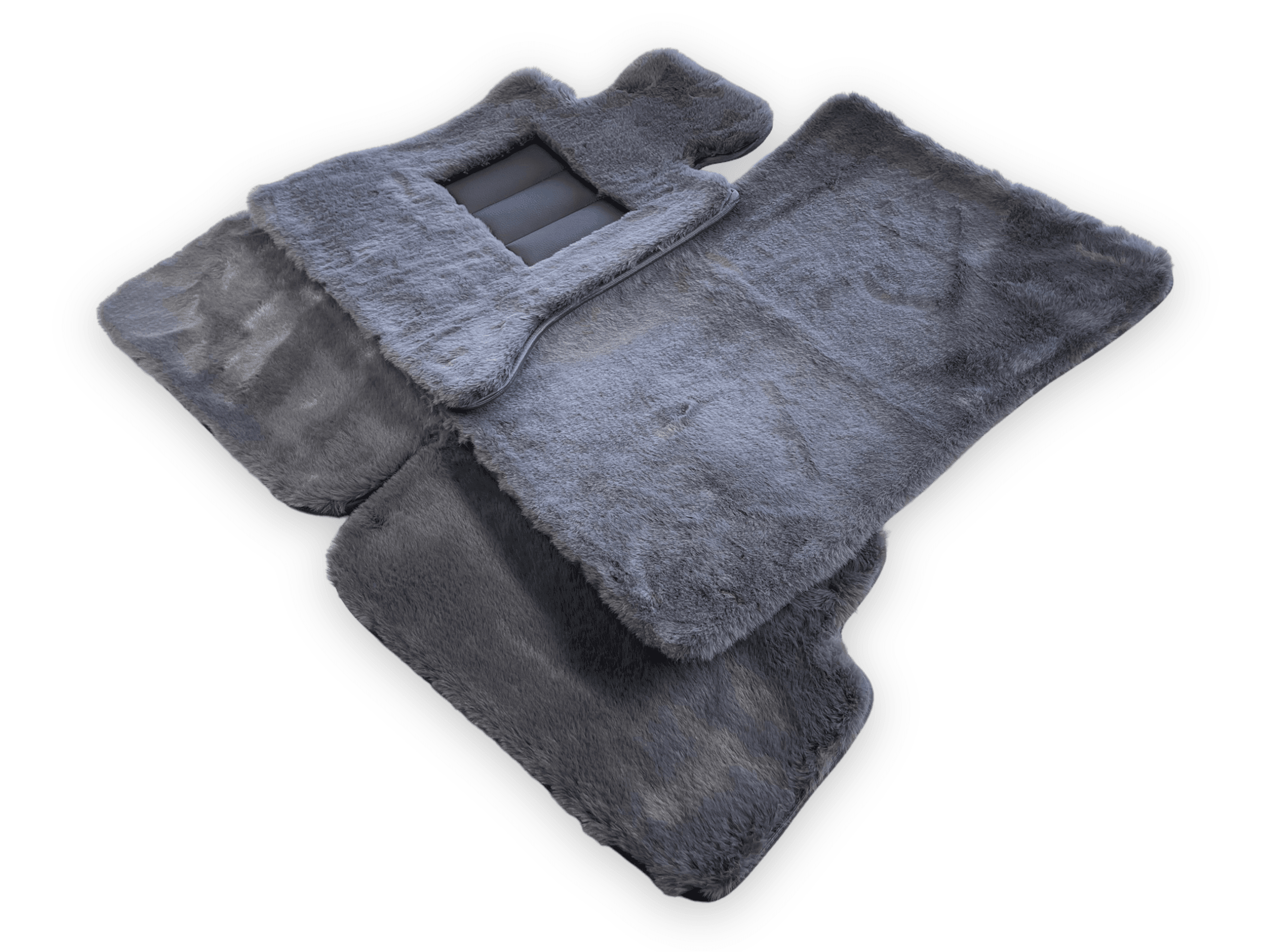 Dark Gray Sheepskin Floor Mats For Rolls Royce Phantom Drophead Coupe 2007–2016 Er56 Design Brand - AutoWin