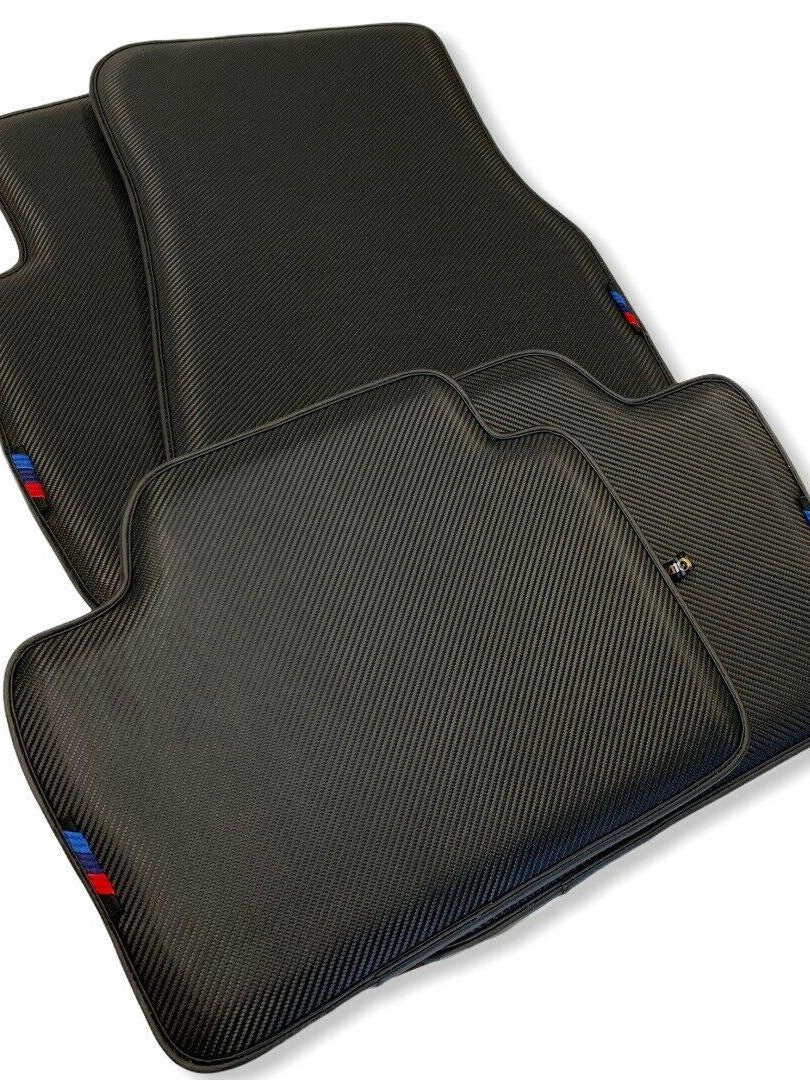 Floor Mats For BMW 3 Series G20 Autowin Brand Carbon Fiber Leather - AutoWin