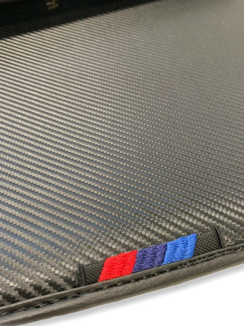 Floor Mats For BMW 3 Series G20 Autowin Brand Carbon Fiber Leather - AutoWin