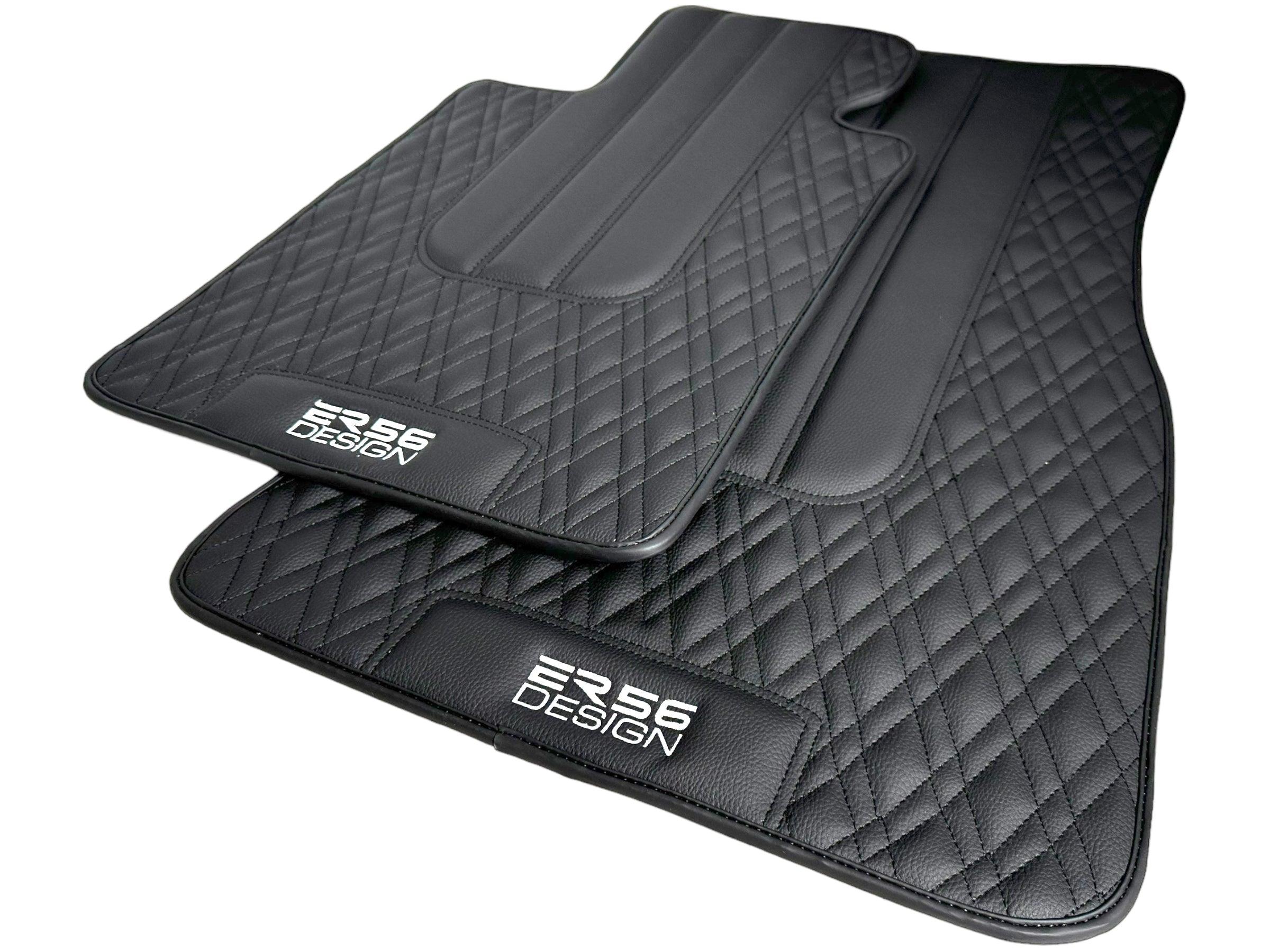 Floor Mats For BMW 5 Series E39 Black Leather Er56 Design - AutoWin
