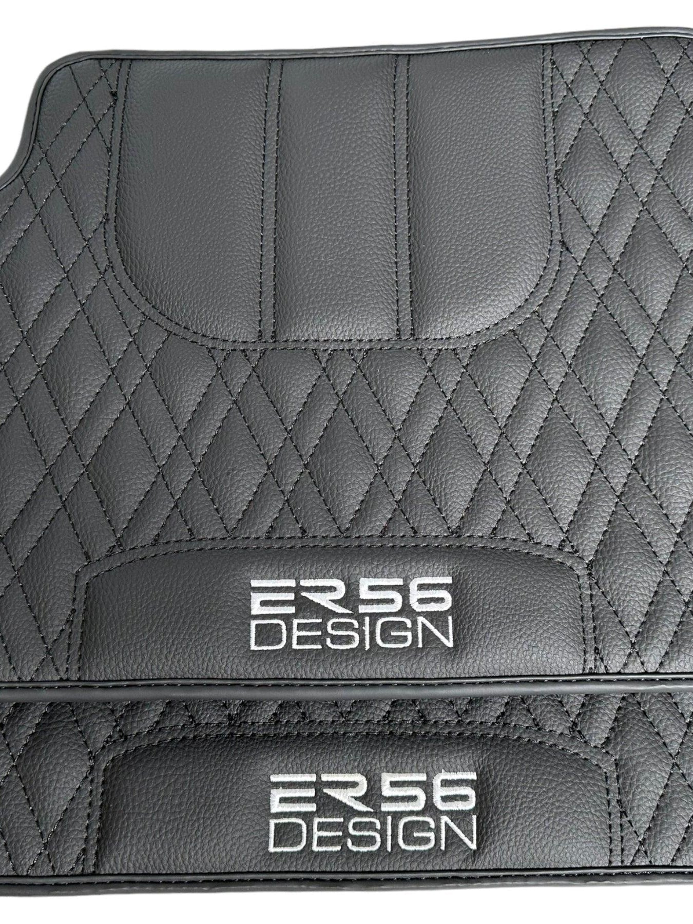 Floor Mats For BMW 5 Series F10 Black Leather Er56 Design - AutoWin