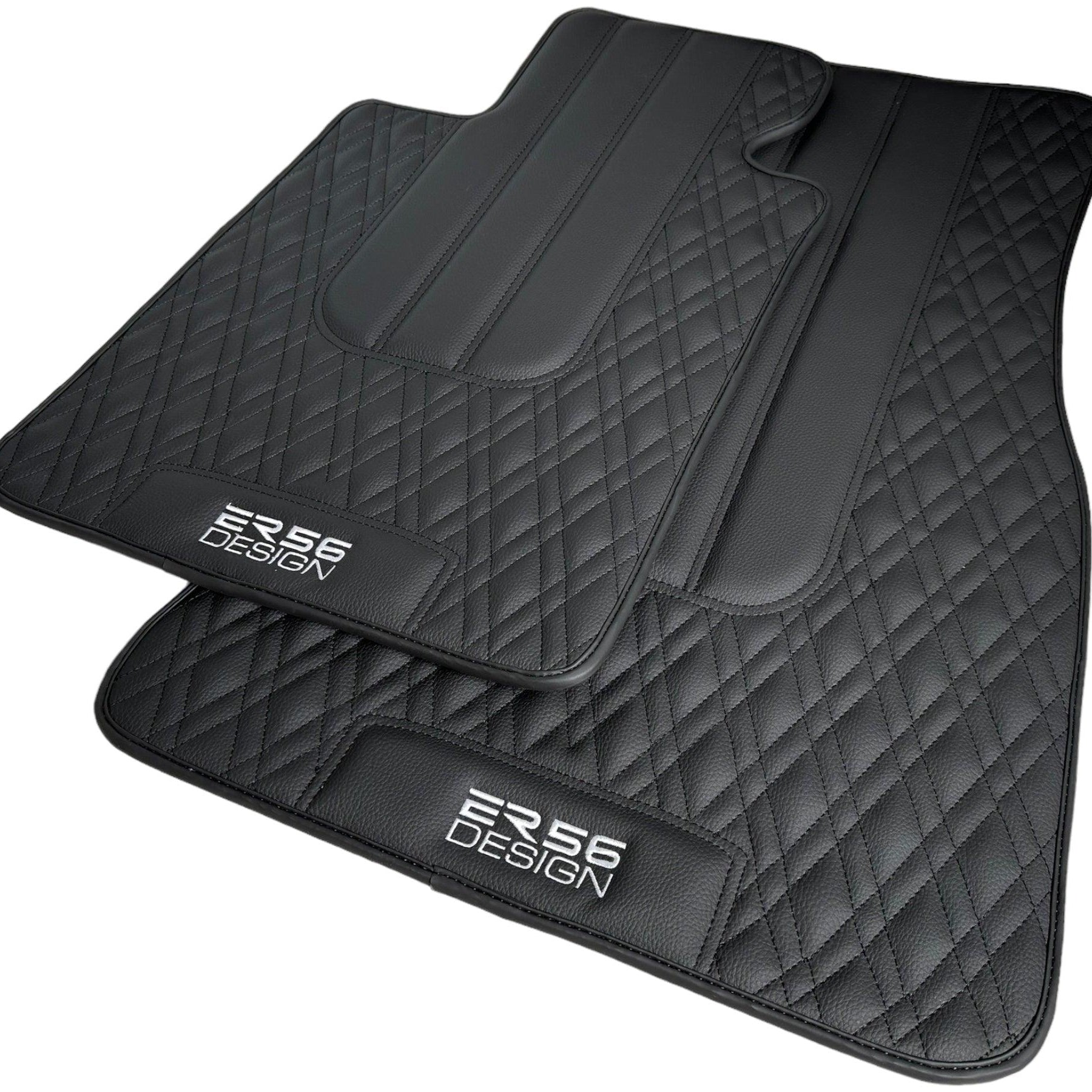 Floor Mats For BMW 6 Series E24 Coupe Black Leather Er56 Design - AutoWin