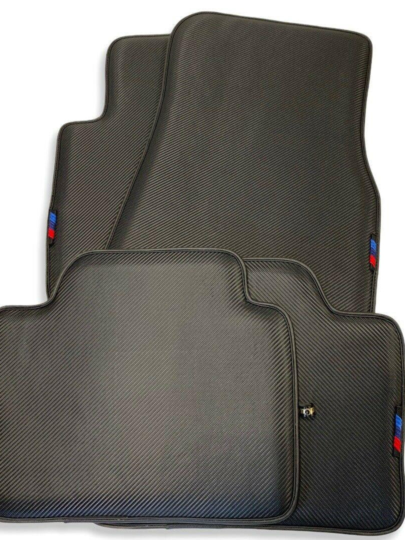 Floor Mats For BMW 6 Series F06 Gran Coupe Autowin Brand Carbon Fiber Leather - AutoWin