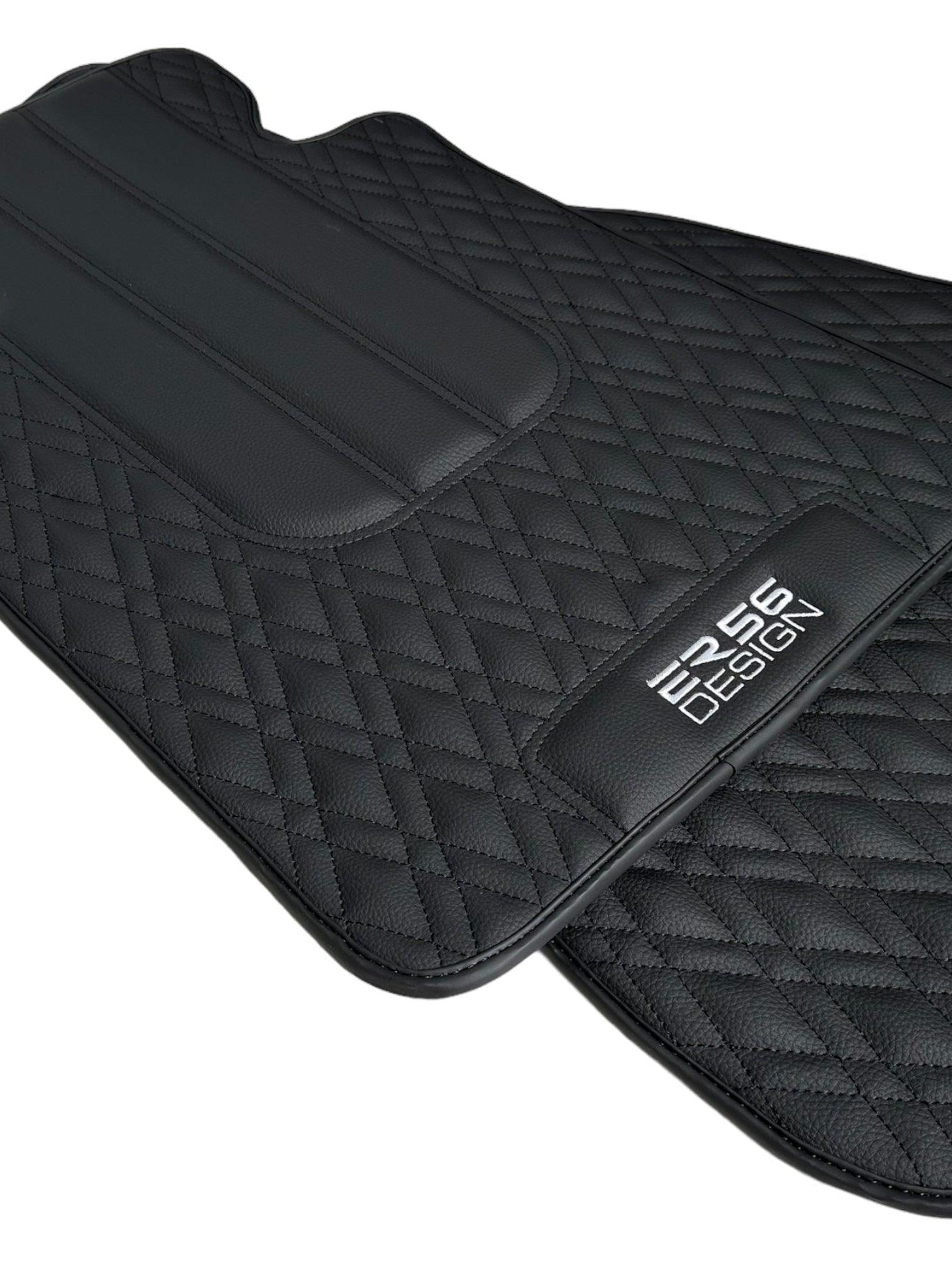 Floor Mats For BMW 6 Series F12 Black Leather Er56 Design - AutoWin