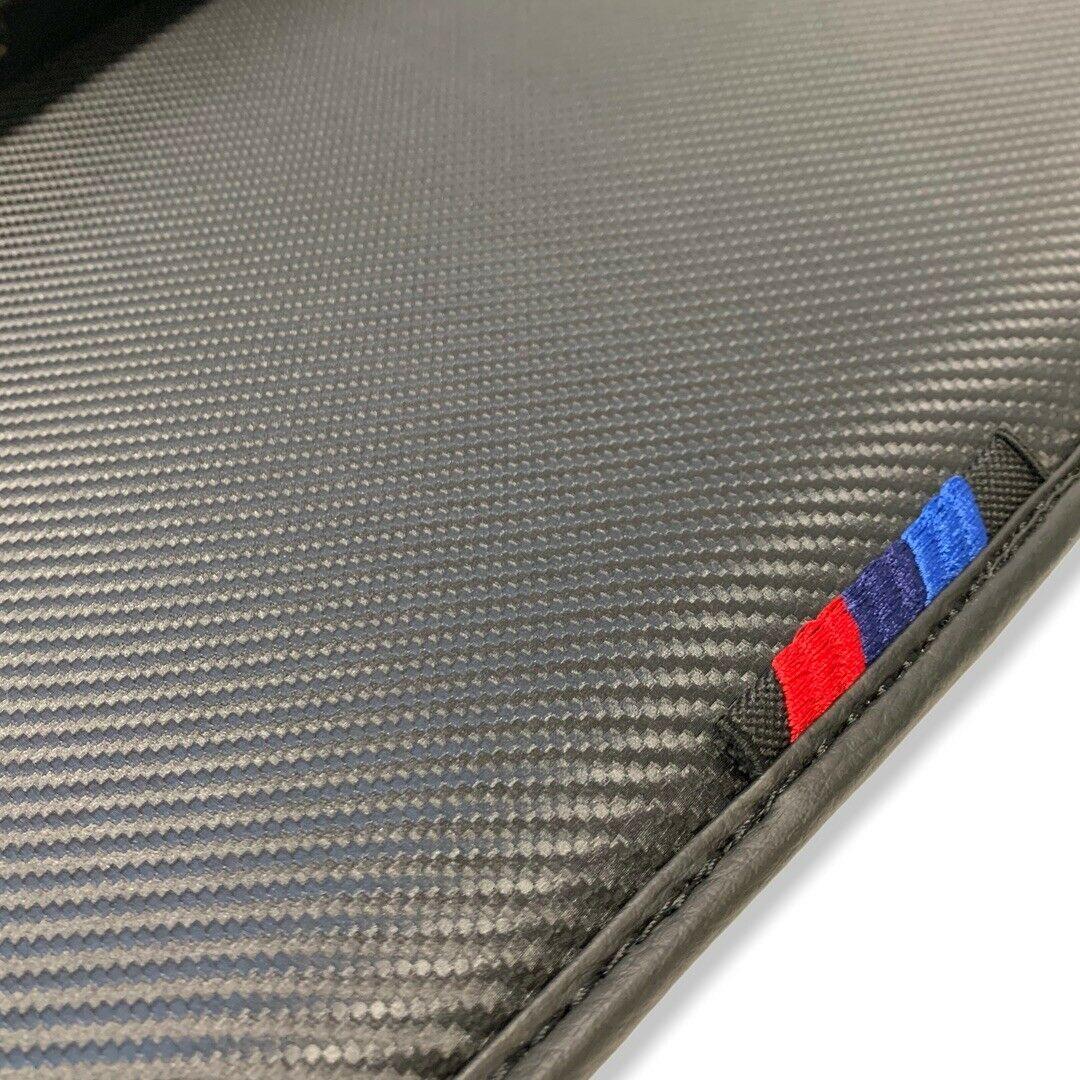 Floor Mats For BMW 7 Series E38 Long Autowin Brand Carbon Fiber Leather - AutoWin