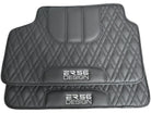 Floor Mats For BMW 7 Series F02 Black Leather Er56 Design - AutoWin