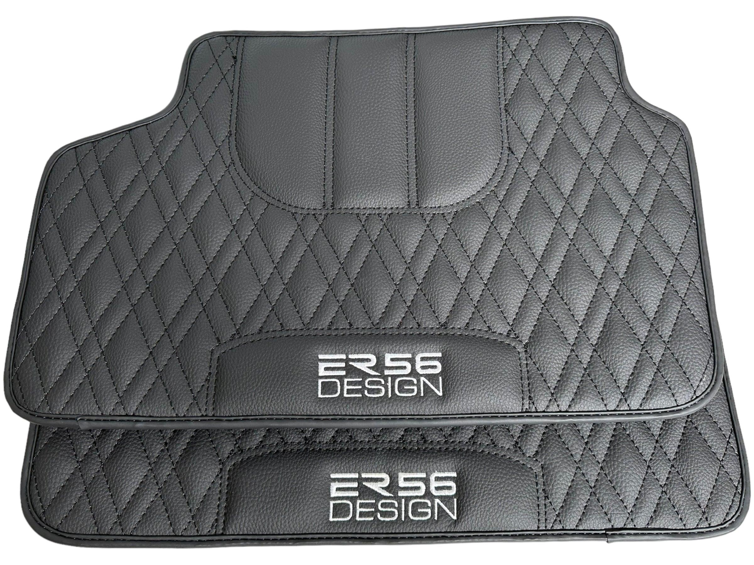 Floor Mats For BMW X4 Series F26 Black Leather Er56 Design - AutoWin