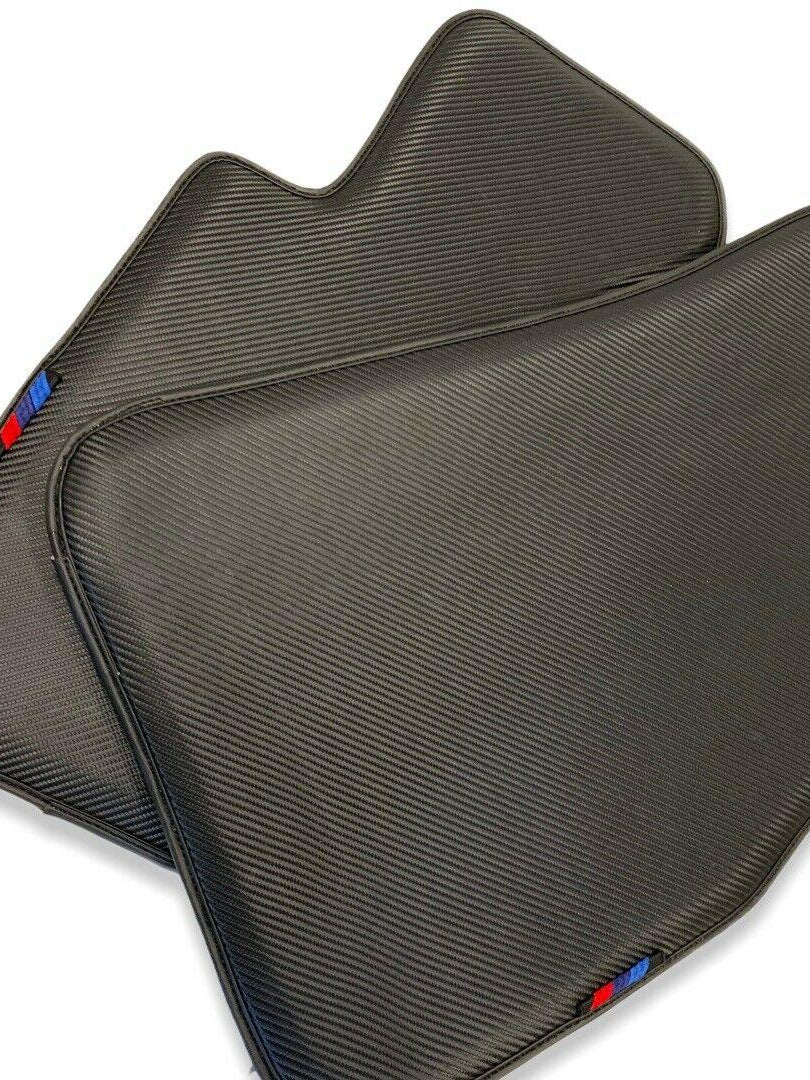 Floor Mats For BMW X4 Series G02 Autowin Brand Carbon Fiber Leather - AutoWin