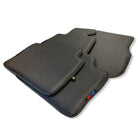 Floor Mats For BMW X6 Series E71 Black Autowin Brand Carbon Fiber Leather - AutoWin