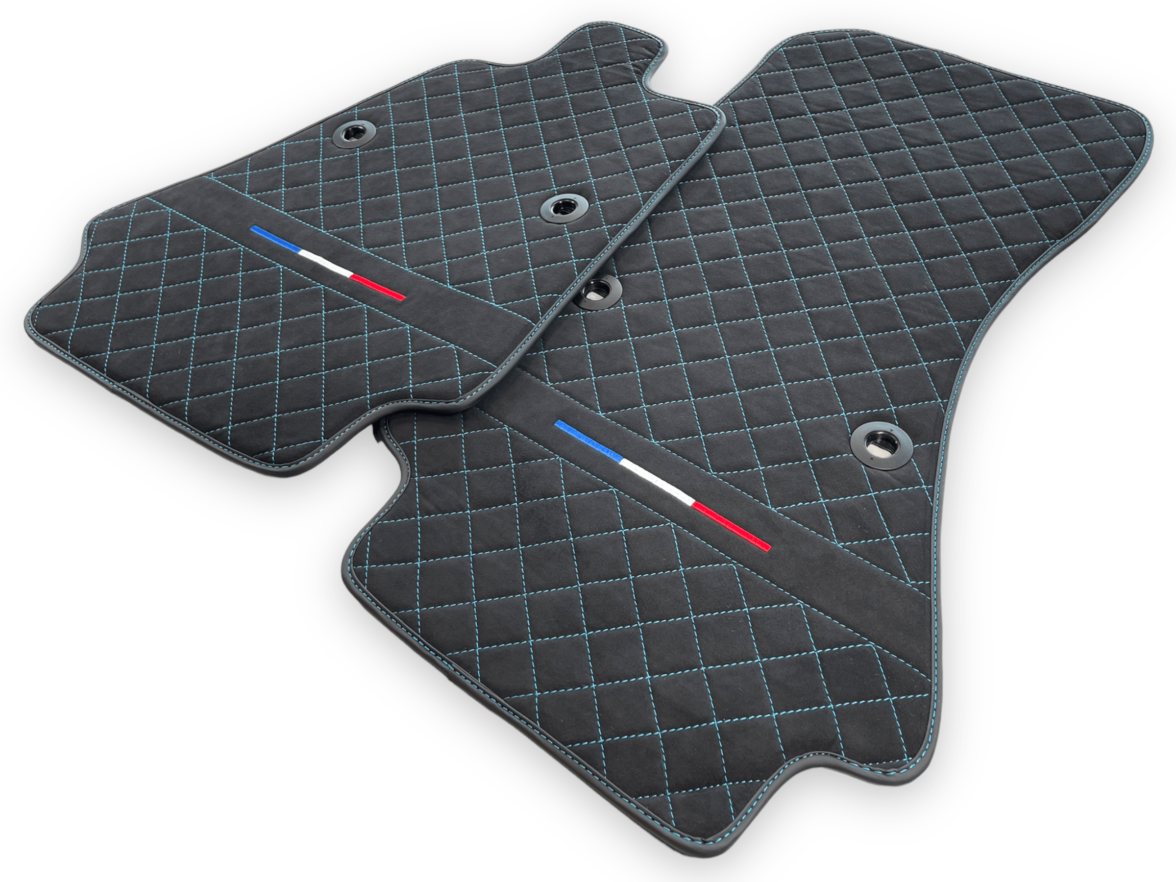 Floor Mats For Bugatti Chiron Alcantara Leather Limited Edition - AutoWin