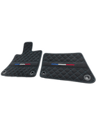 Floor Mats For Bugatti Veyron Tailored Alcantara Leather - AutoWin