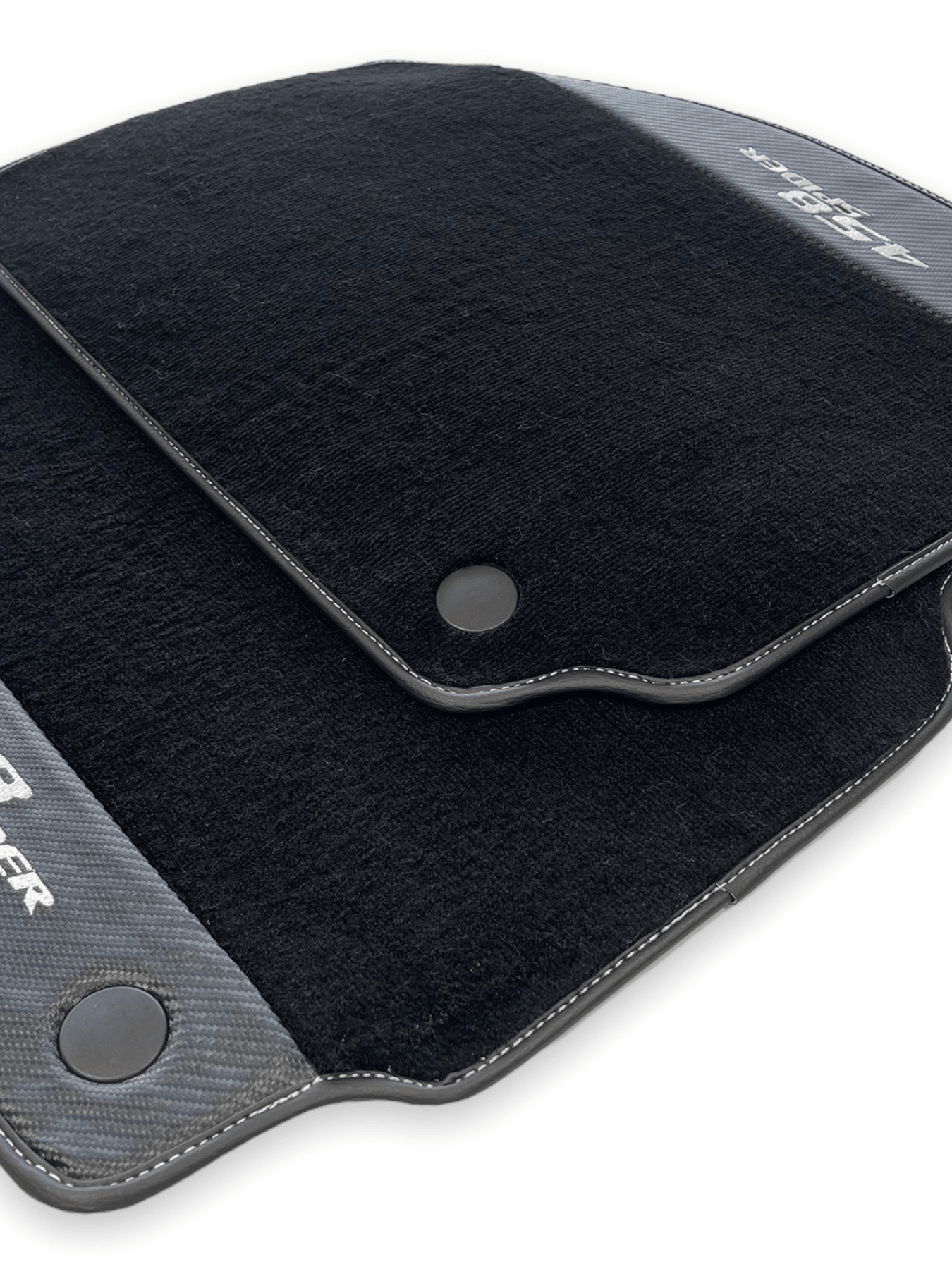 Floor Mats For Ferrari 458 Spider 2012-2015 Carbon Leather - AutoWin