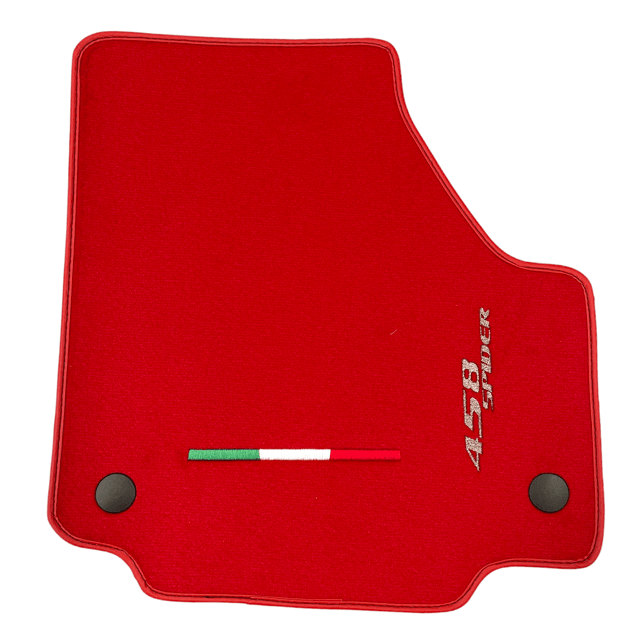 Floor Mats For Ferrari 458 Spider 2012-2015 Red Autowin Brand Italian Edition - AutoWin