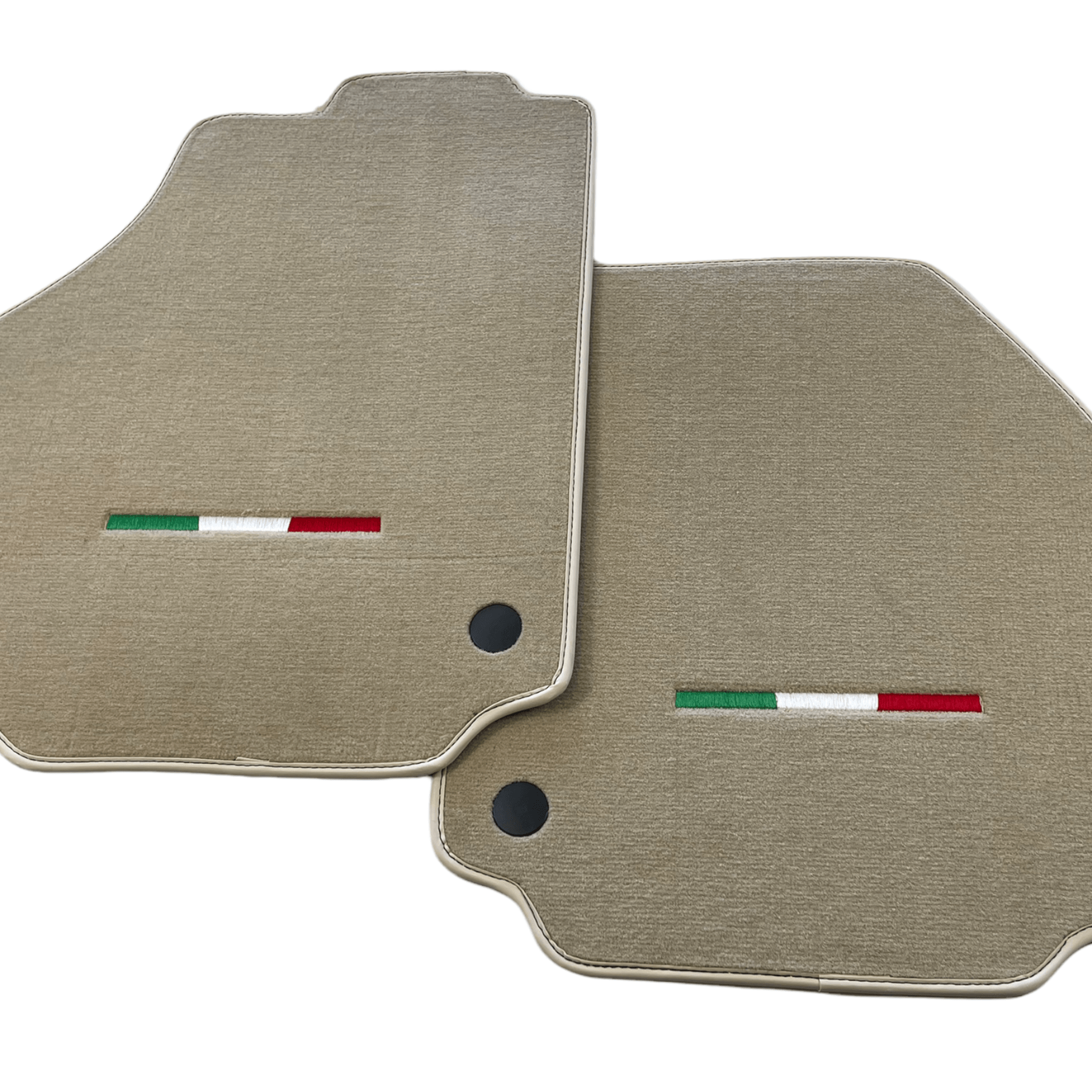 Floor Mats For Ferrari 488 2015-2022 Beige Autowin Brand Italian Edition - AutoWin