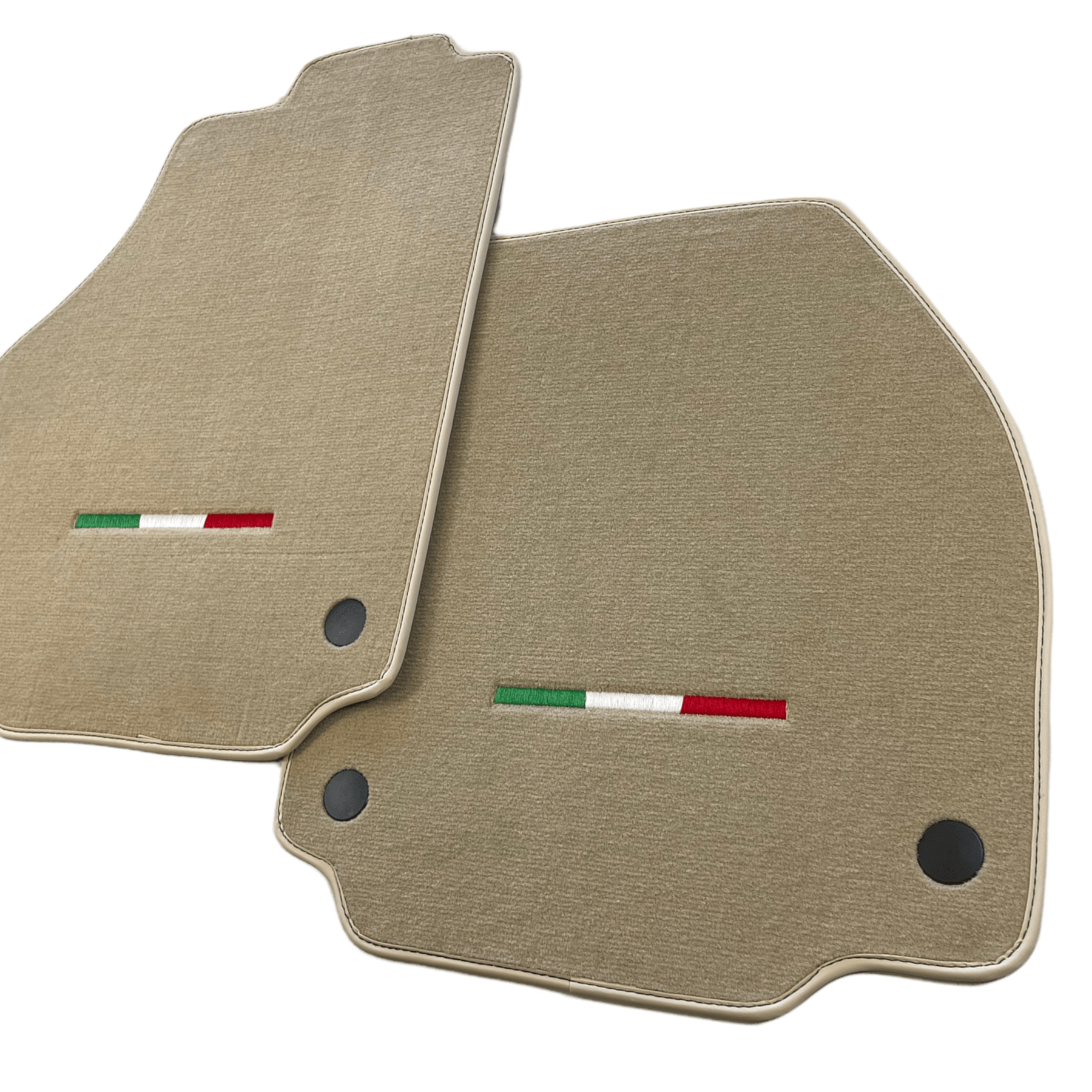 Floor Mats For Ferrari 488 2015-2022 Beige Autowin Brand Italian Edition - AutoWin