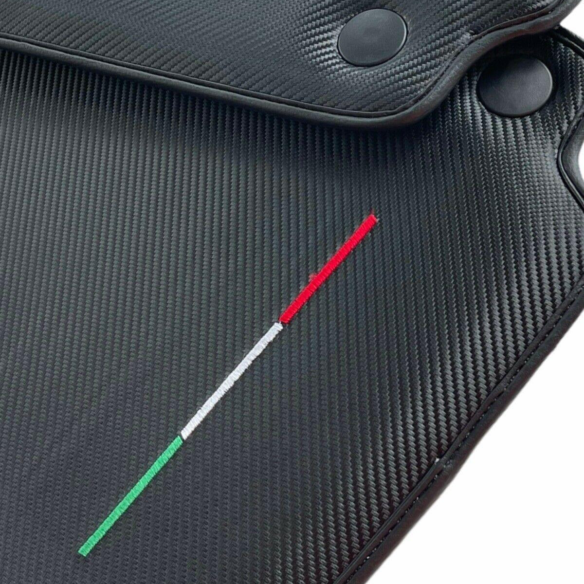 Floor Mats For Ferrari 488 Spider 2015-2022 Carbon Fiber AutoWin Brand Italian Edition - AutoWin