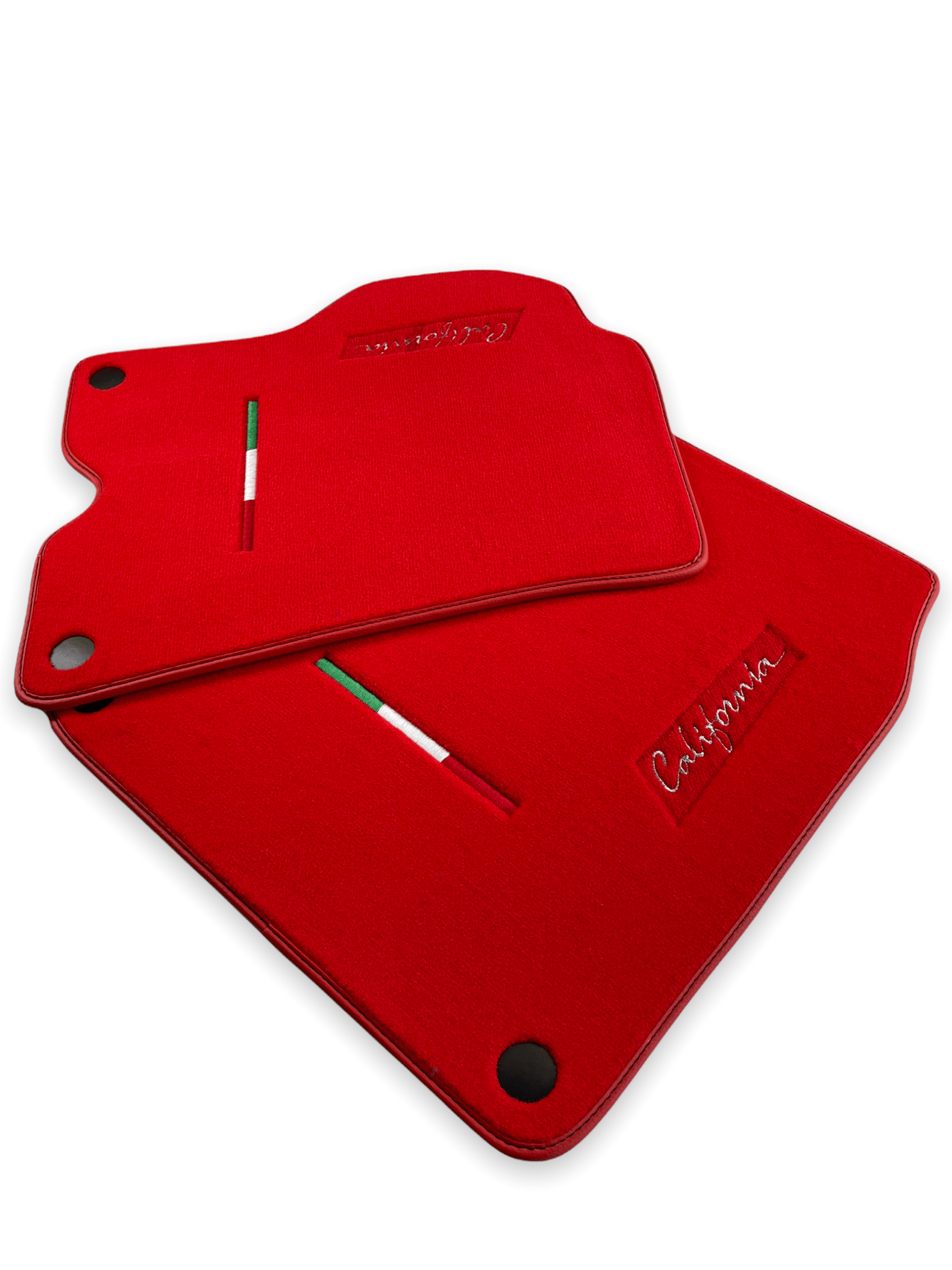 Floor Mats For Ferrari California 2008-2014 Red Color - AutoWin