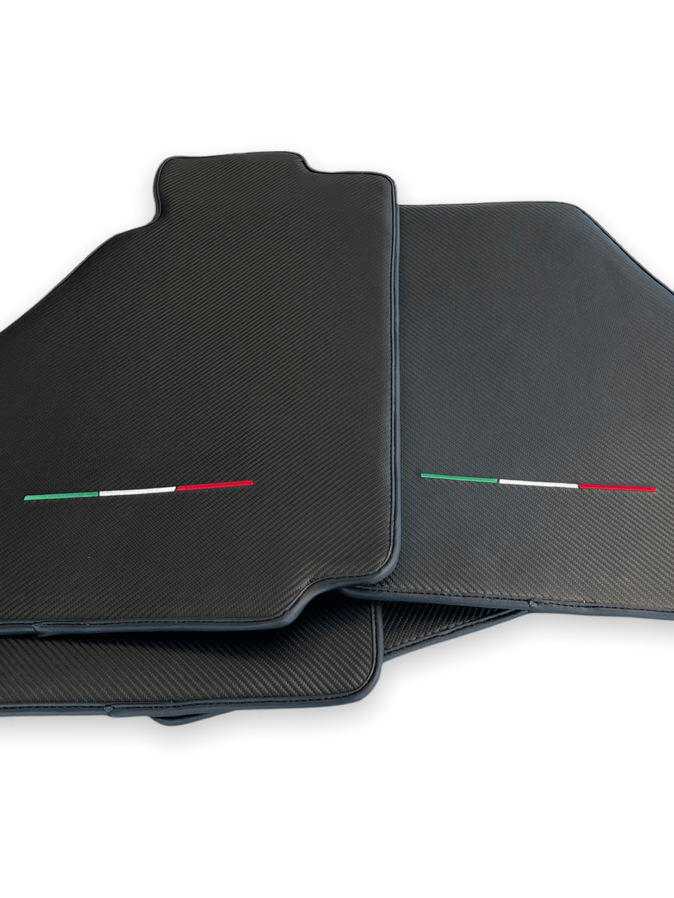 Floor Mats For Ferrari F430 2004-2009 Carbon Fiber Leather - AutoWin