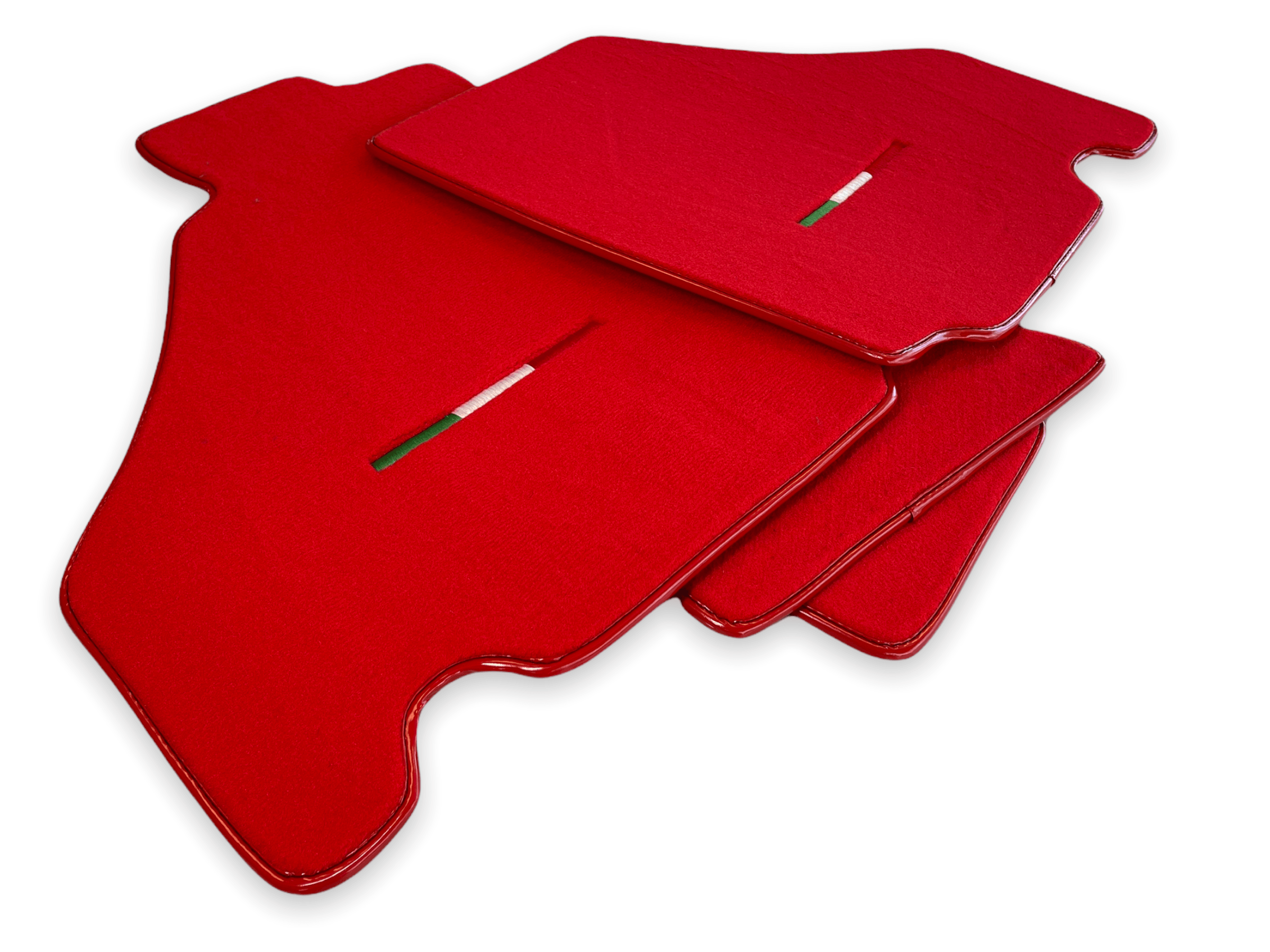 Floor Mats For Ferrari F430 2004-2009 Red Color IT Edition - AutoWin