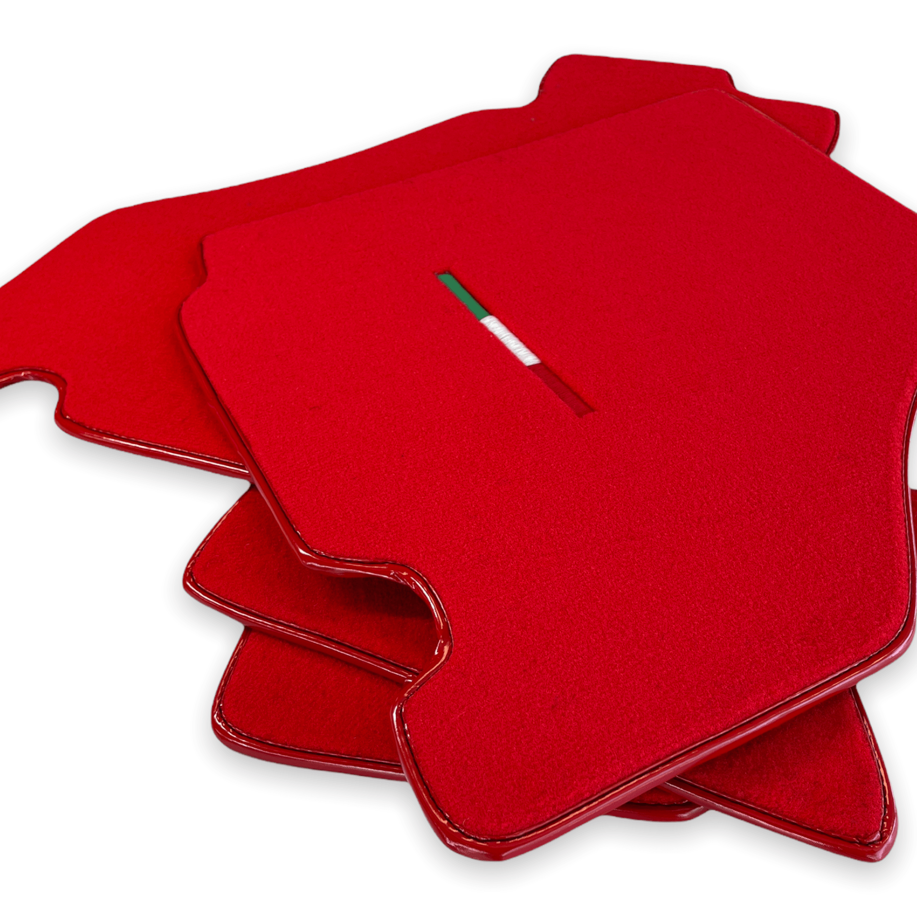 Floor Mats For Ferrari F430 2004-2009 Red Color IT Edition - AutoWin