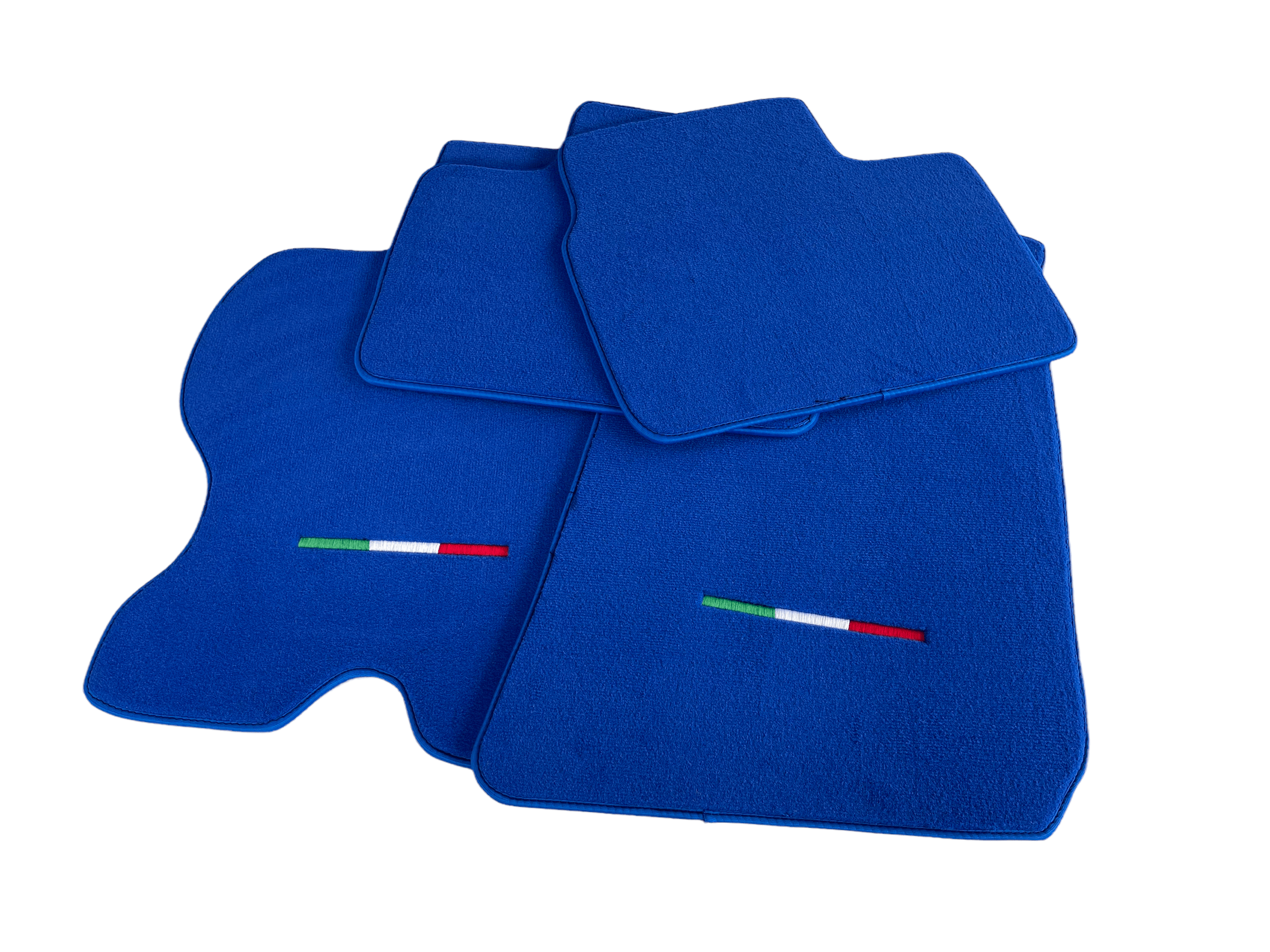 Floor Mats For Ferrari FF 2011-2016 Blue Italy Edition - AutoWin