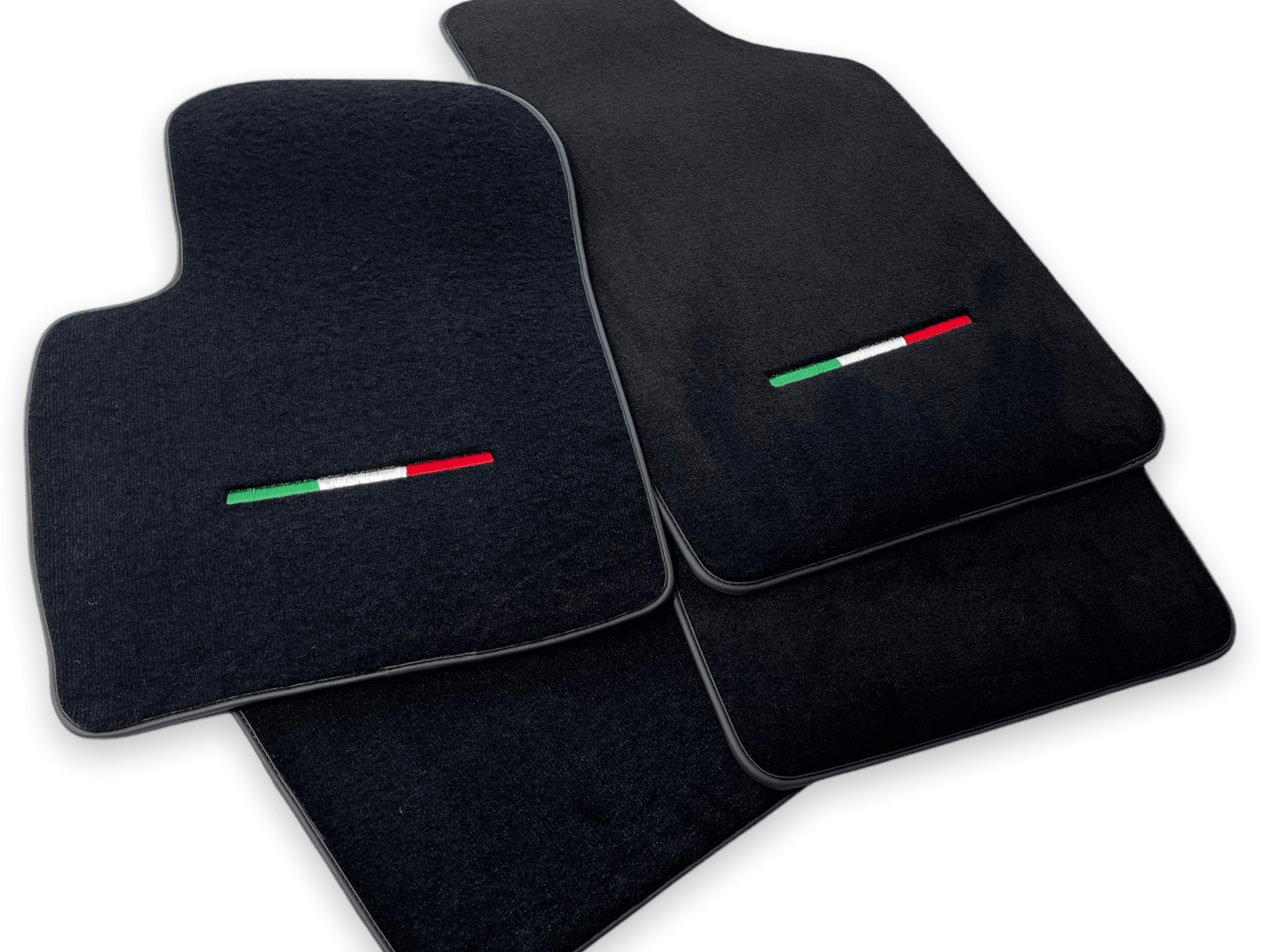 Floor Mats For Fiat 500 2008-2019 Black Color - AutoWin