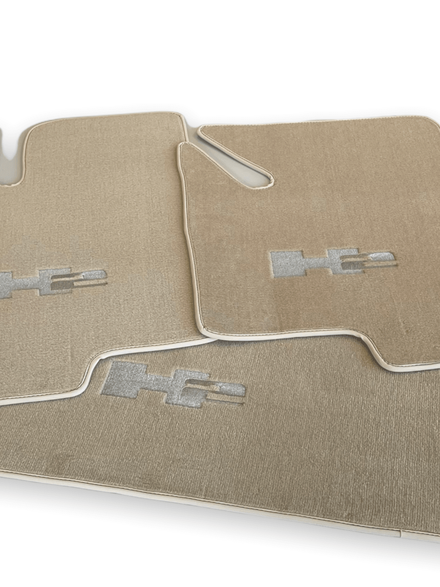Floor Mats For Hummer H2 2003-2009 Tailored Beige Color Carpets - AutoWin