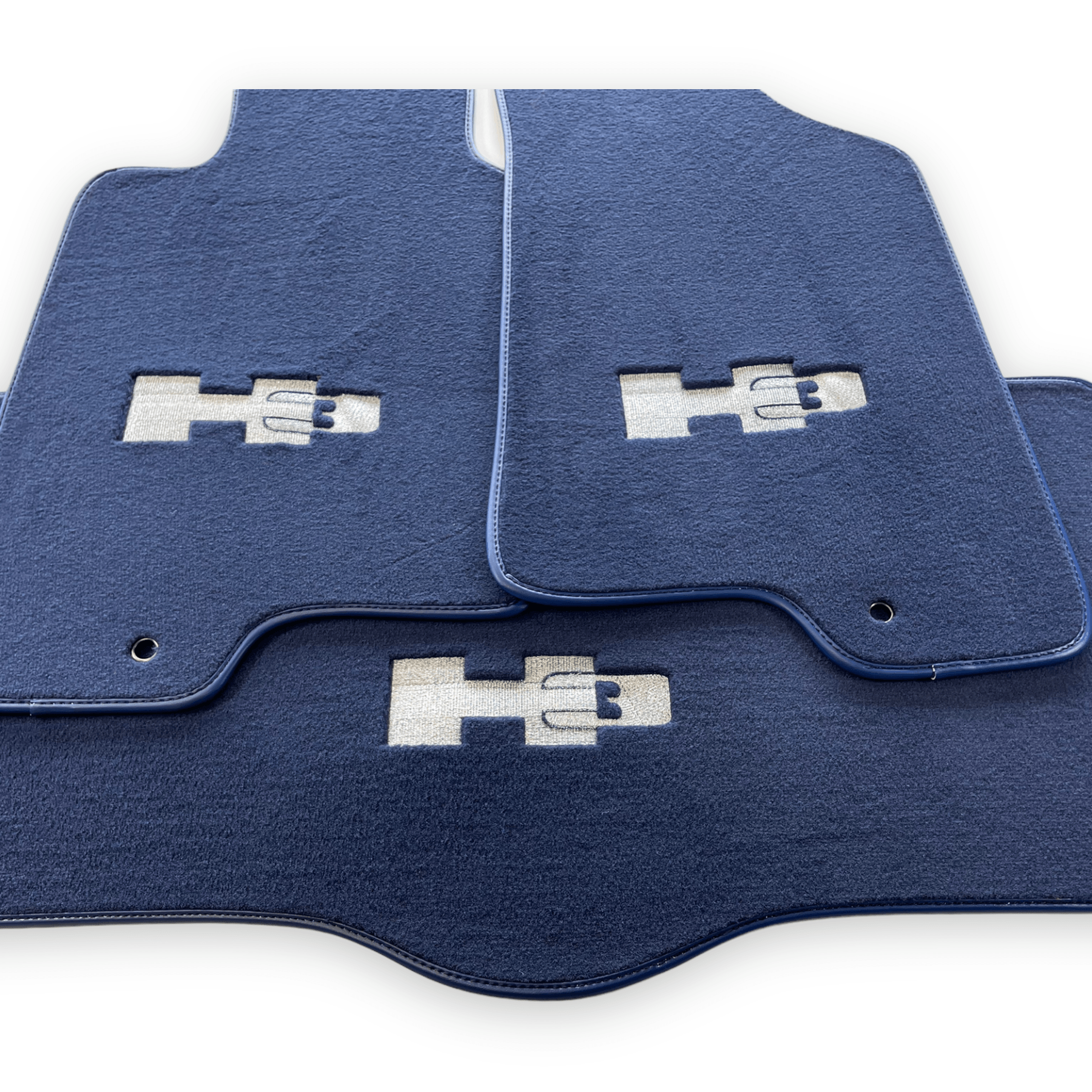 Floor Mats For Hummer H3 2005-2010 Tailored Dark Blue Color Carpets - AutoWin