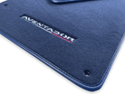 Floor Mats for Lamborghini Aventador Dark Blue Color - AutoWin