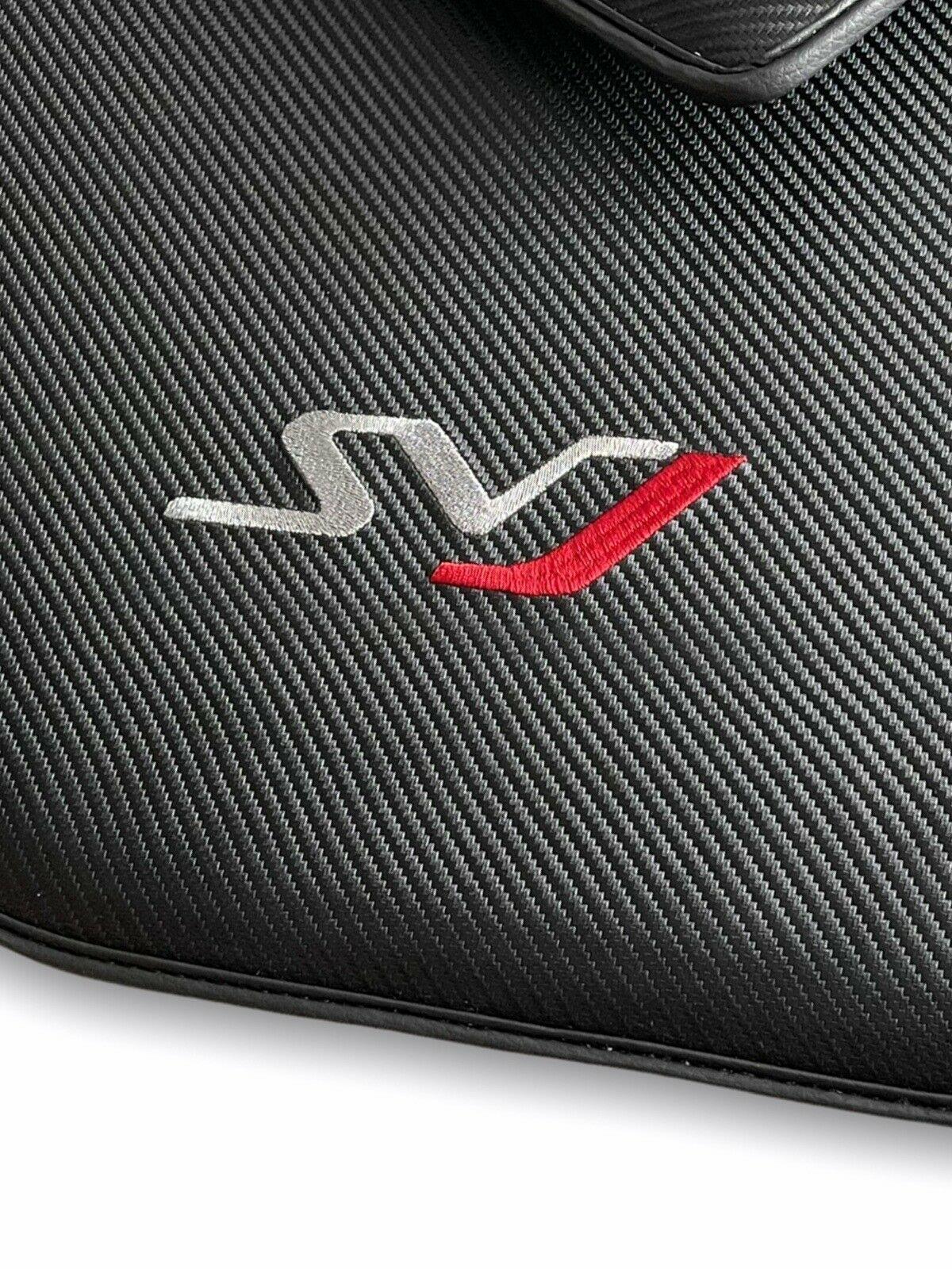 Floor Mats for Lamborghini Aventador Svj Leather Carbon Limited Edition - AutoWin
