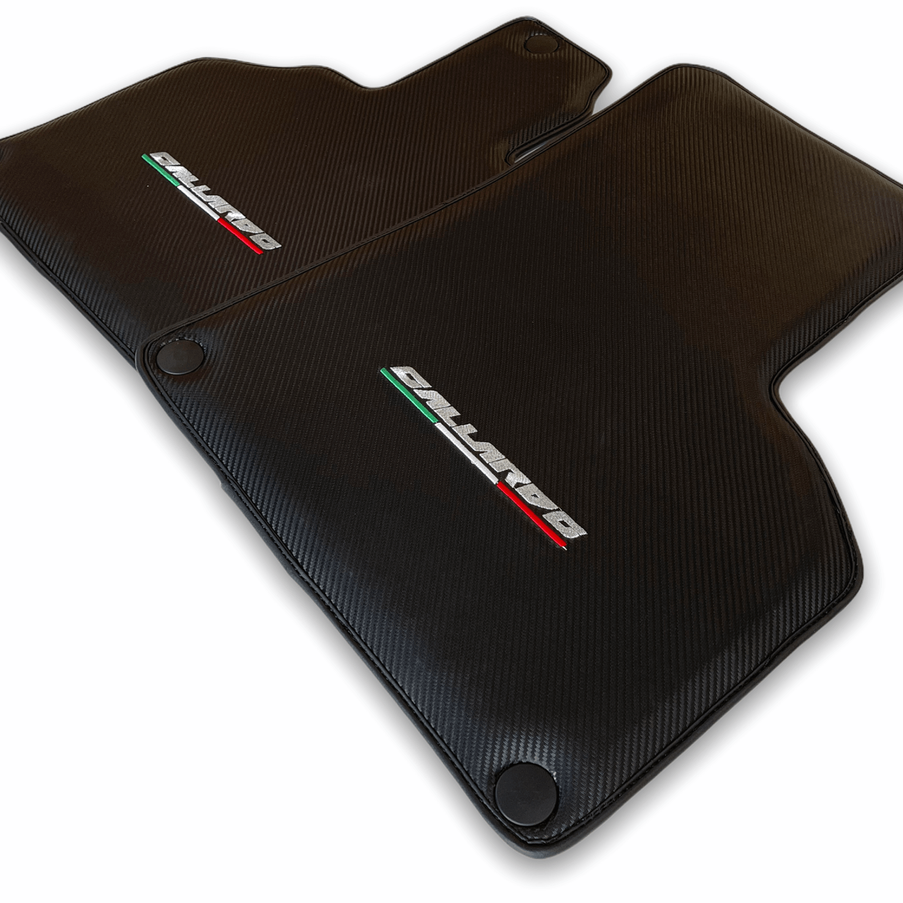 Floor Mats for Lamborghini Gallardo Carbon Fiber Leather - AutoWin