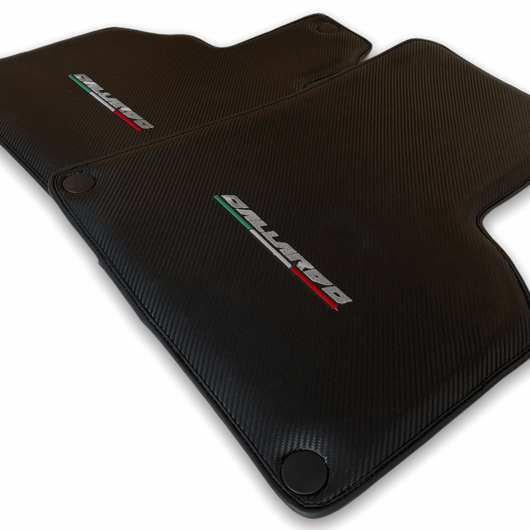 Floor Mats for Lamborghini Gallardo Carbon Fiber Leather - AutoWin