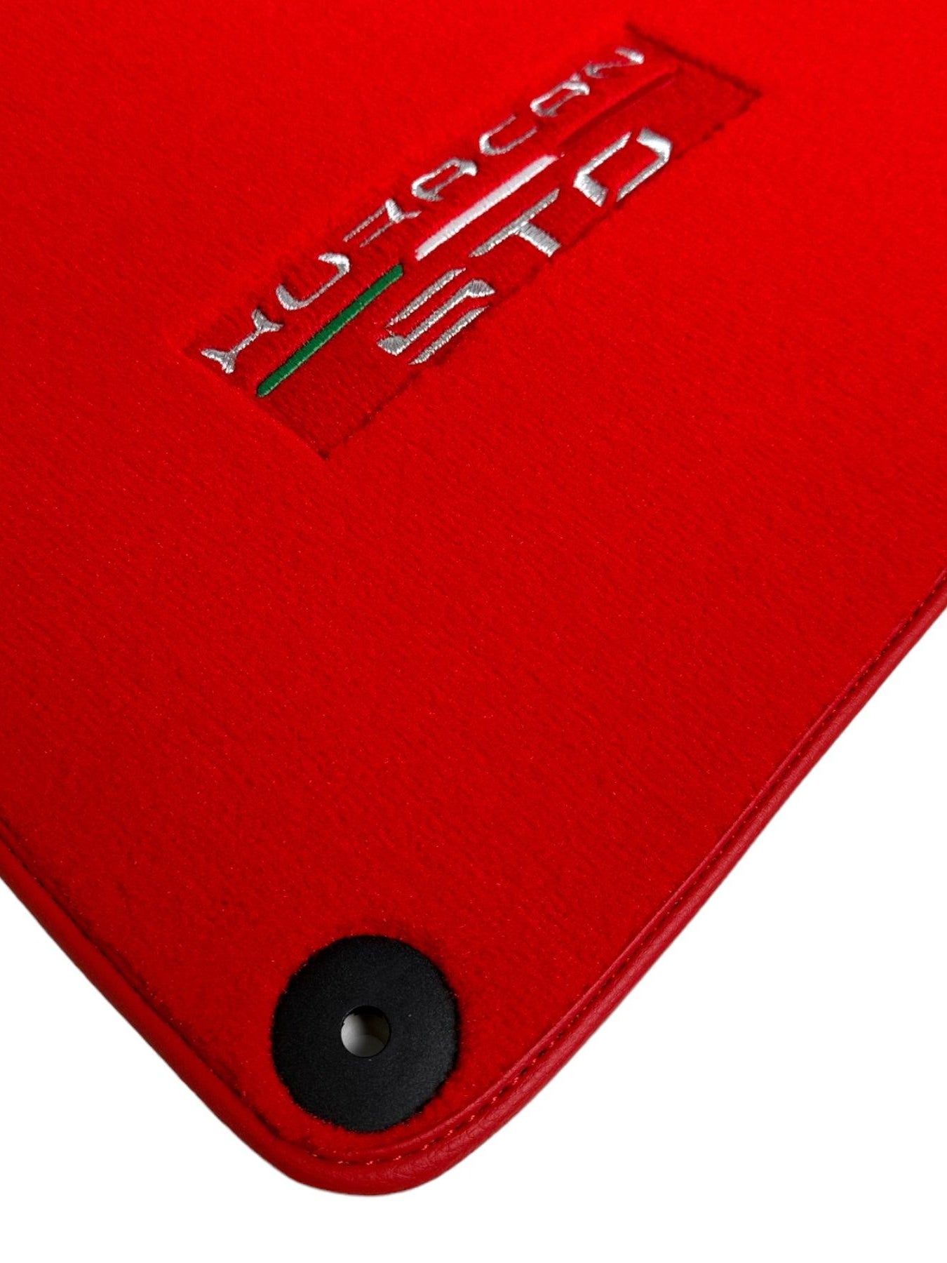 Floor Mats for Lamborghini Huracan STO Red Color - AutoWin