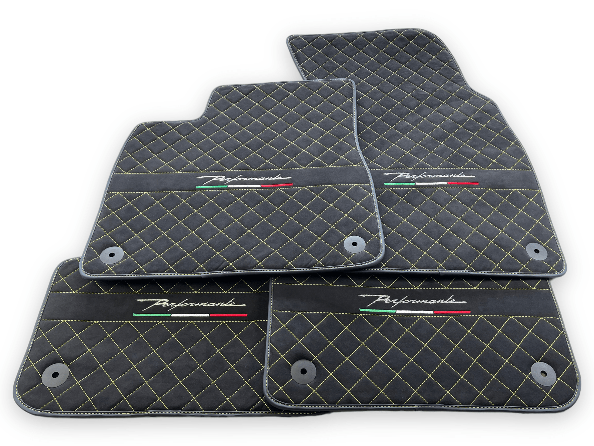Floor Mats For Lamborghini Urus Performante Alcantara Leather - AutoWin