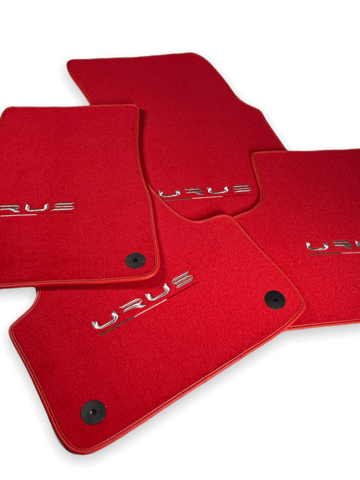 Floor Mats For Lamborghini Urus Red Tailored Carpets - AutoWin