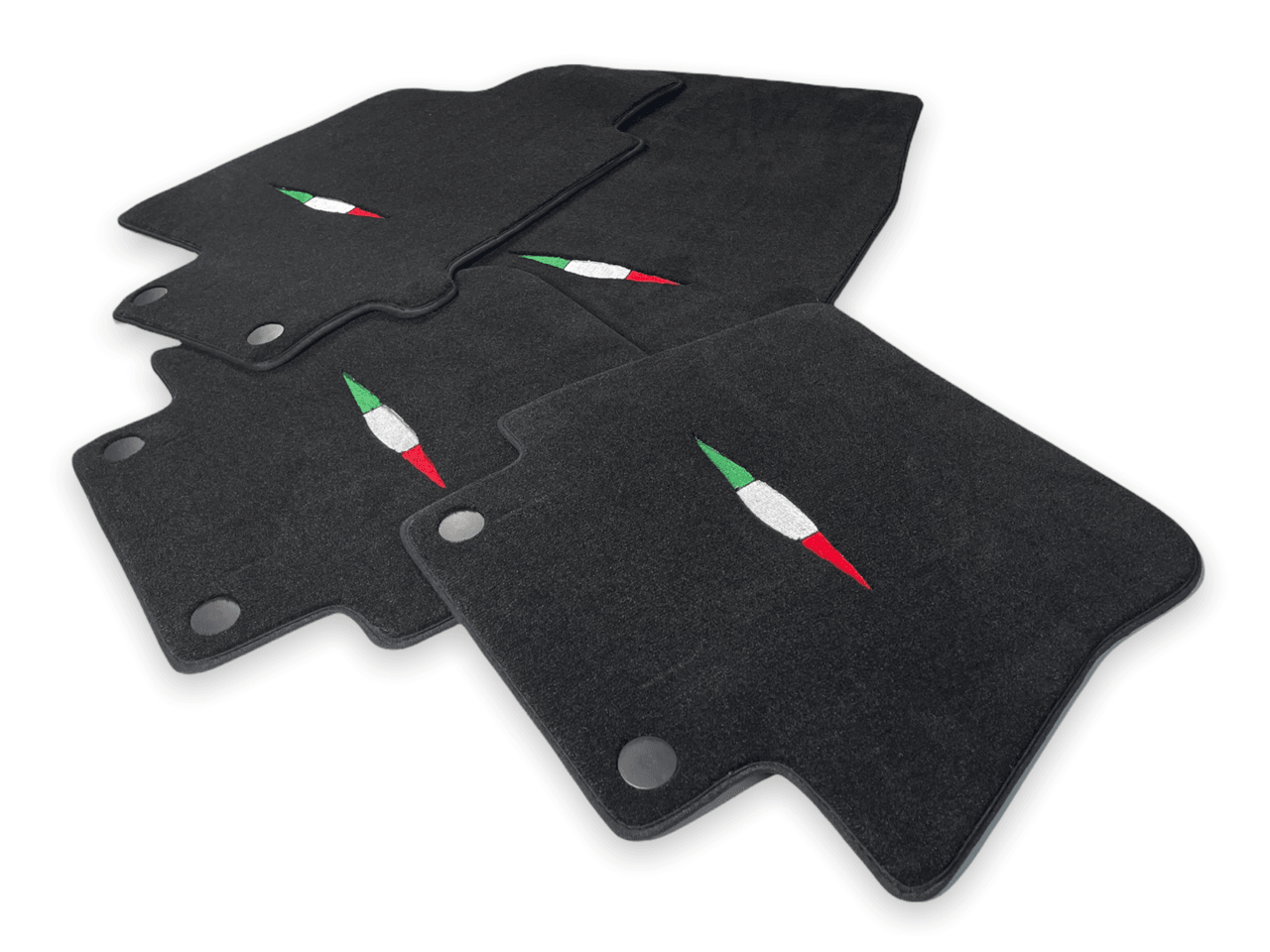 Floor Mats For Maserati GranCabrio 2010-2022 Black IT Edition - AutoWin