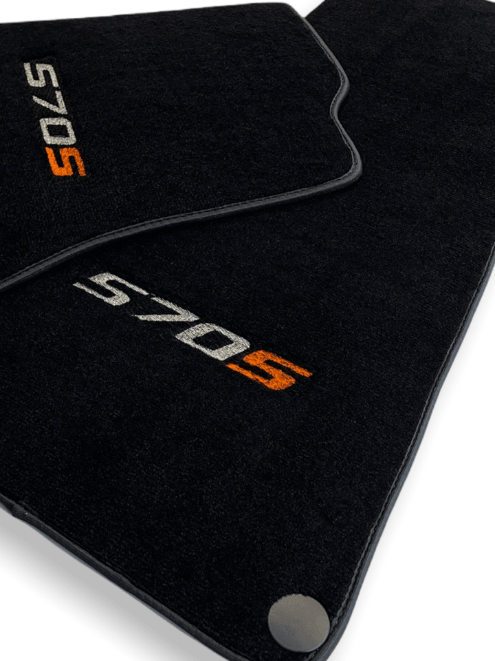 Floor Mats For McLaren 570S Black Tailored Carpets Set AutoWin - AutoWin