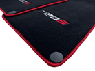 Floor Mats For McLaren 720S Black Tailored With Red Trim - AutoWin