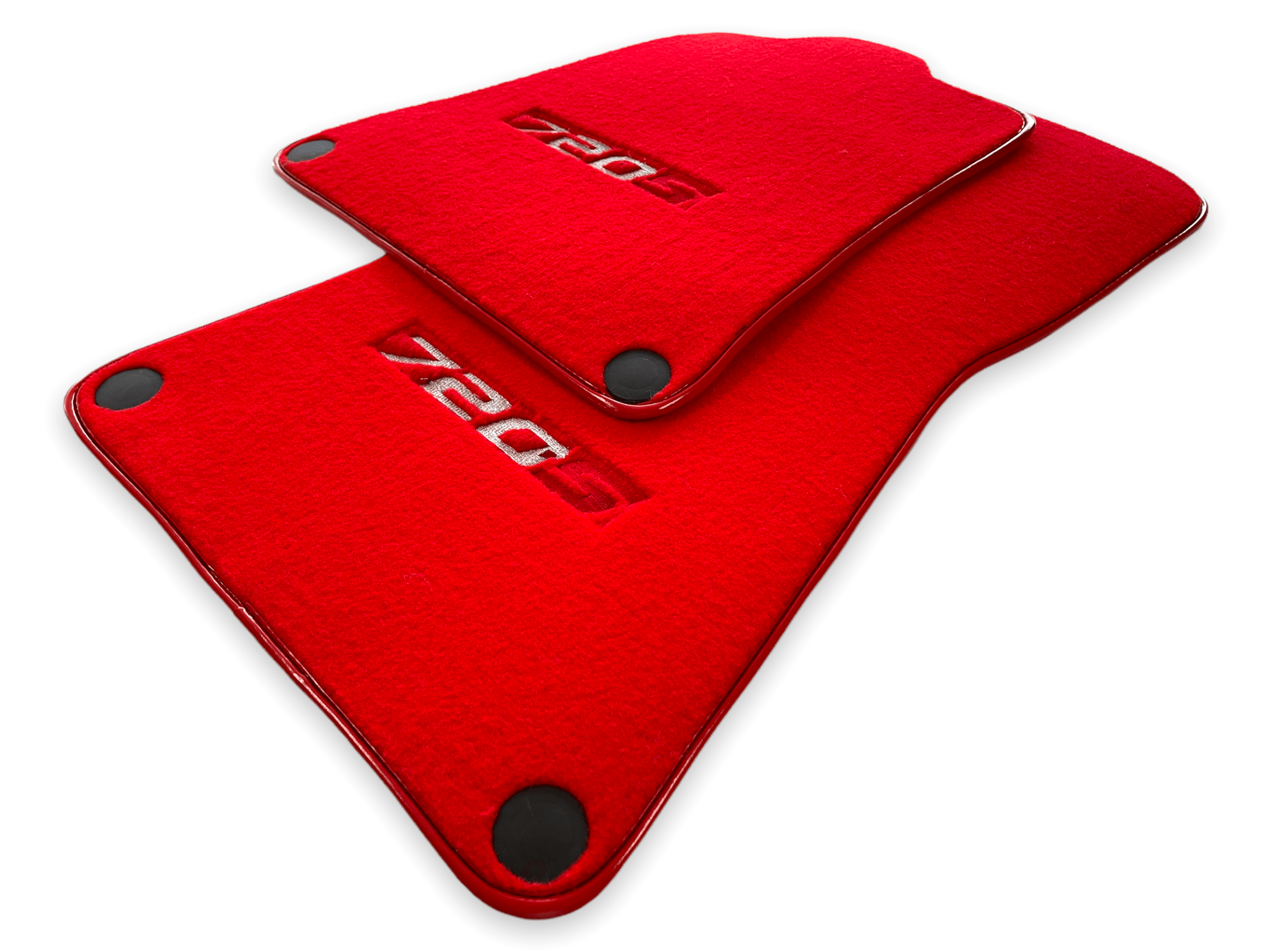 Floor Mats For McLaren 720S Red Tailored Carpets Set AutoWin - AutoWin