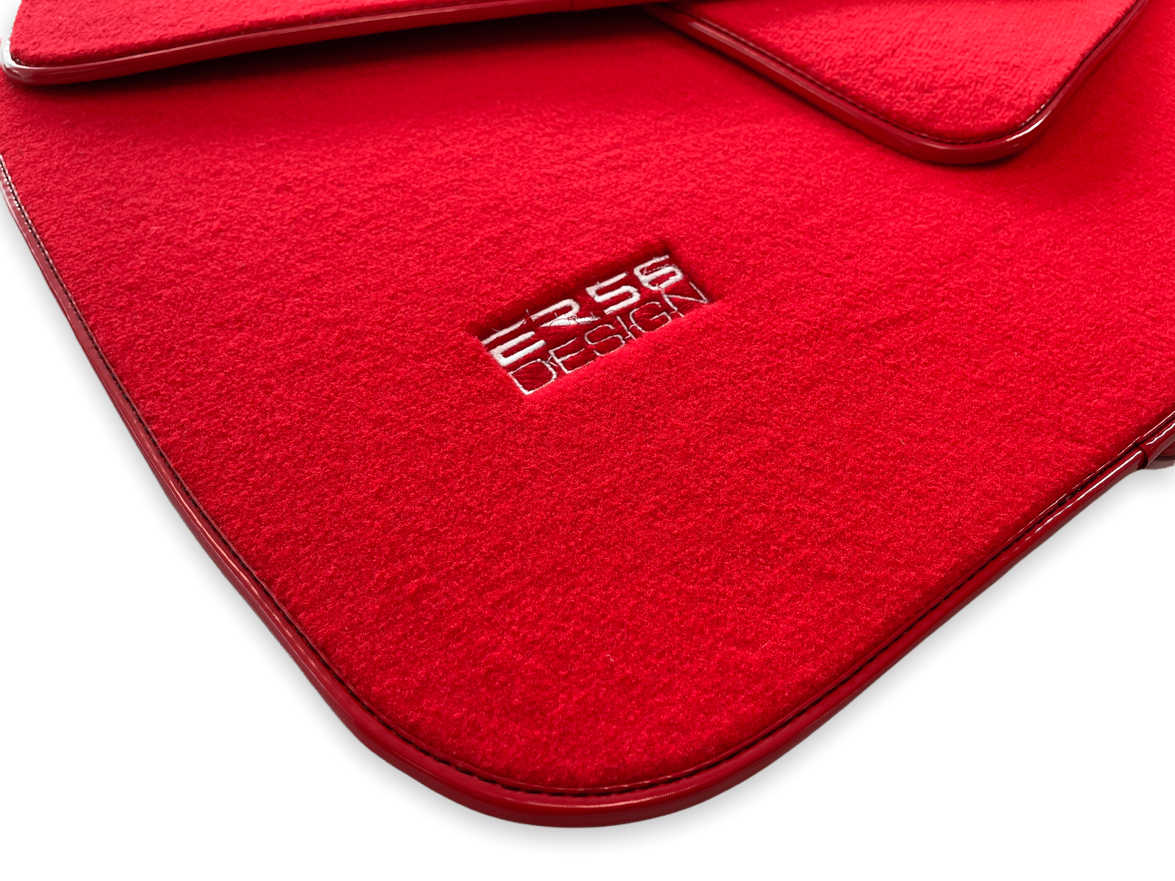 Floor Mats For Rolls Royce Dawn Rr6 2016-2023 Red Er56 Design - AutoWin