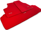 Floor Mats For Tesla Model 3 Red Tailored Carpets ER56 Design - AutoWin