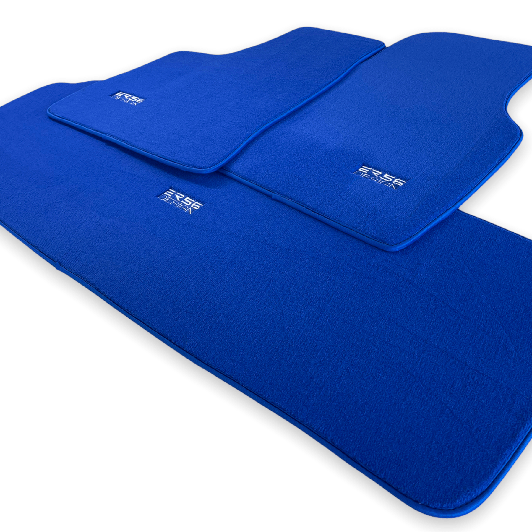 Floor Mats For Tesla Model S Blue Tailored Carpets ER56 Design - AutoWin