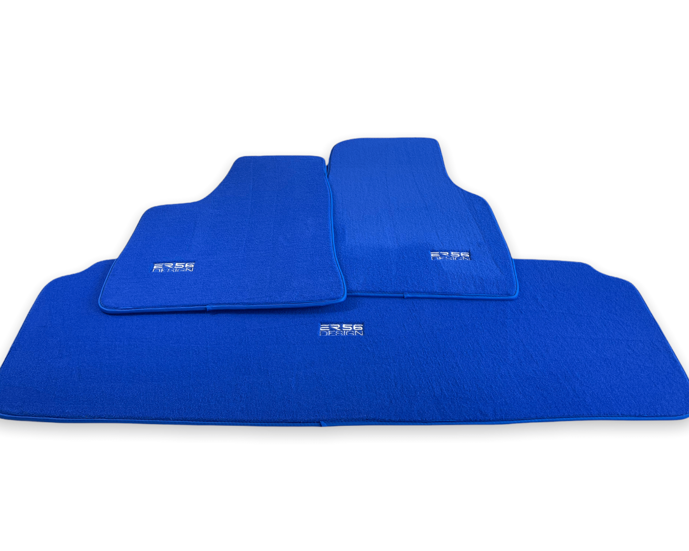 Floor Mats For Tesla Model S Blue Tailored Carpets ER56 Design - AutoWin